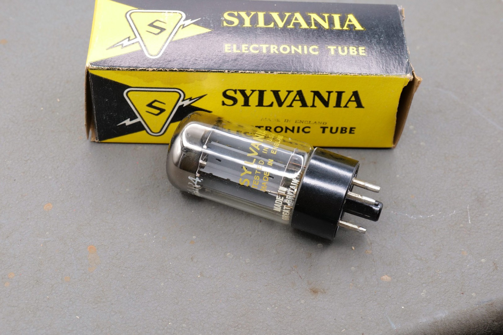 Sylvania 5AR4 GZ34 Rectifier Tube Made in England Tested Good