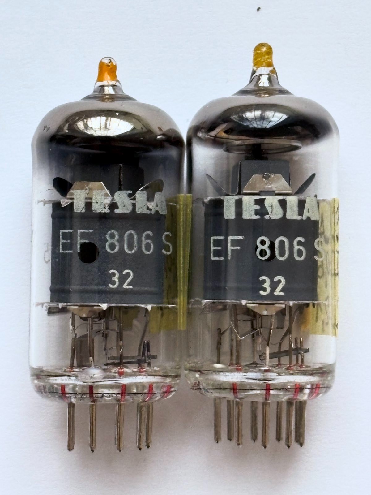2PCS TESLA EF806S / EF86 / 6267 / 6J32P AUDIO TUBES! NOS! RARE! TESTED!
