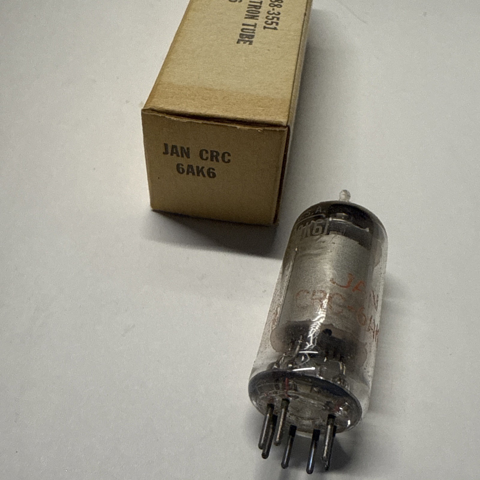 JAN CRC 6AK6 Vacuum tube by RCA