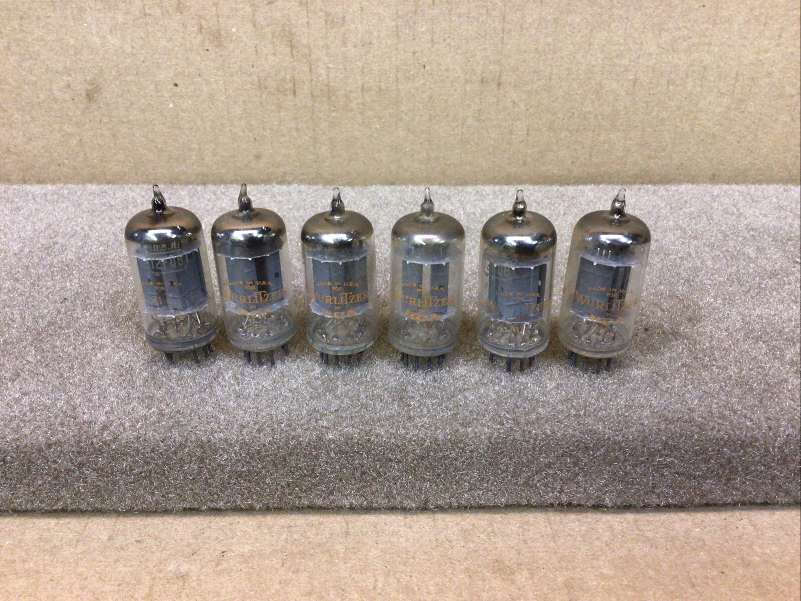 (7) RCA Wurlitzer 12FQ8 Preamp Twin Double-plate Date Match Triode Vacuum Tubes
