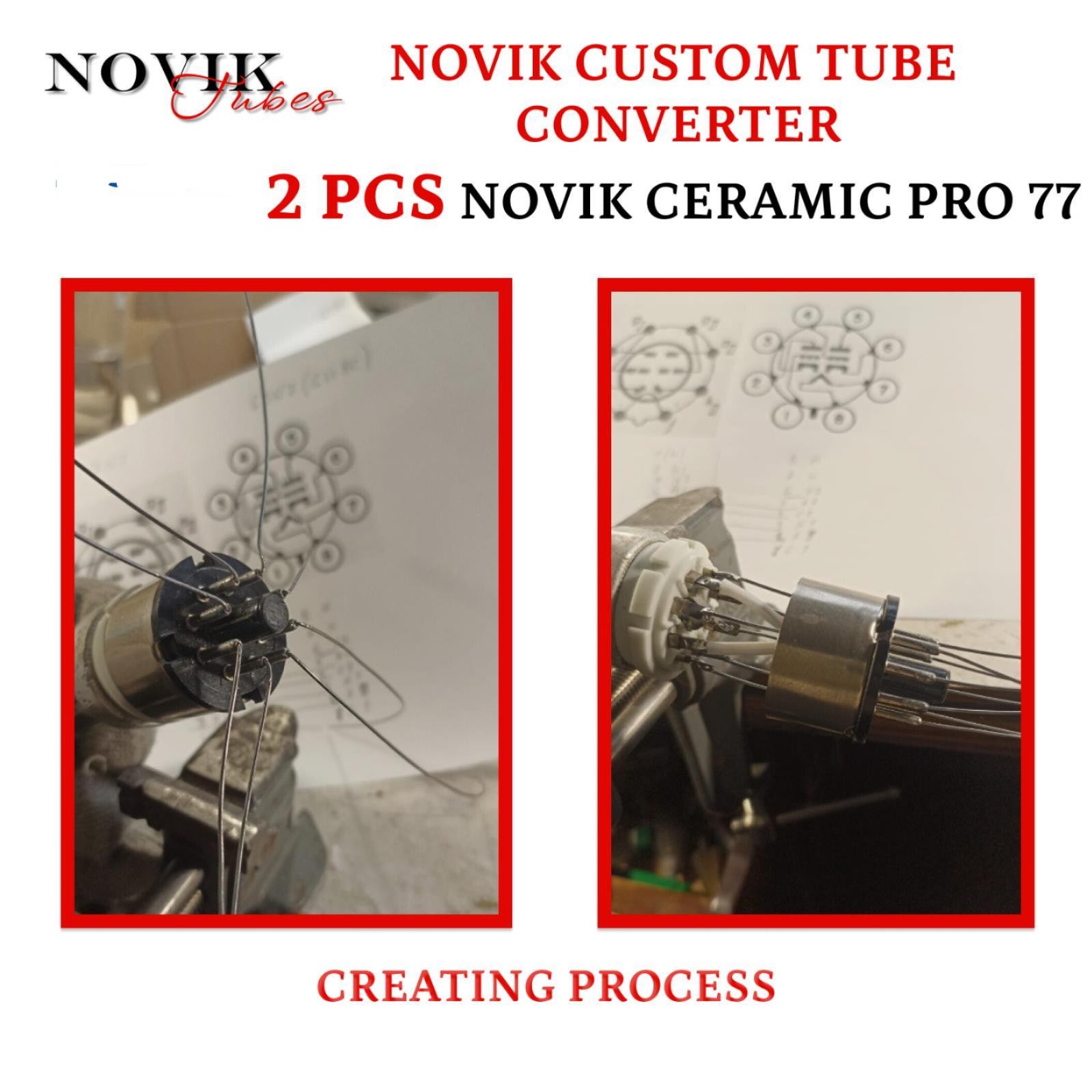 Tube Converter For Tubes 7n7 Tо 6SN7 Novik Pro 77 2pc