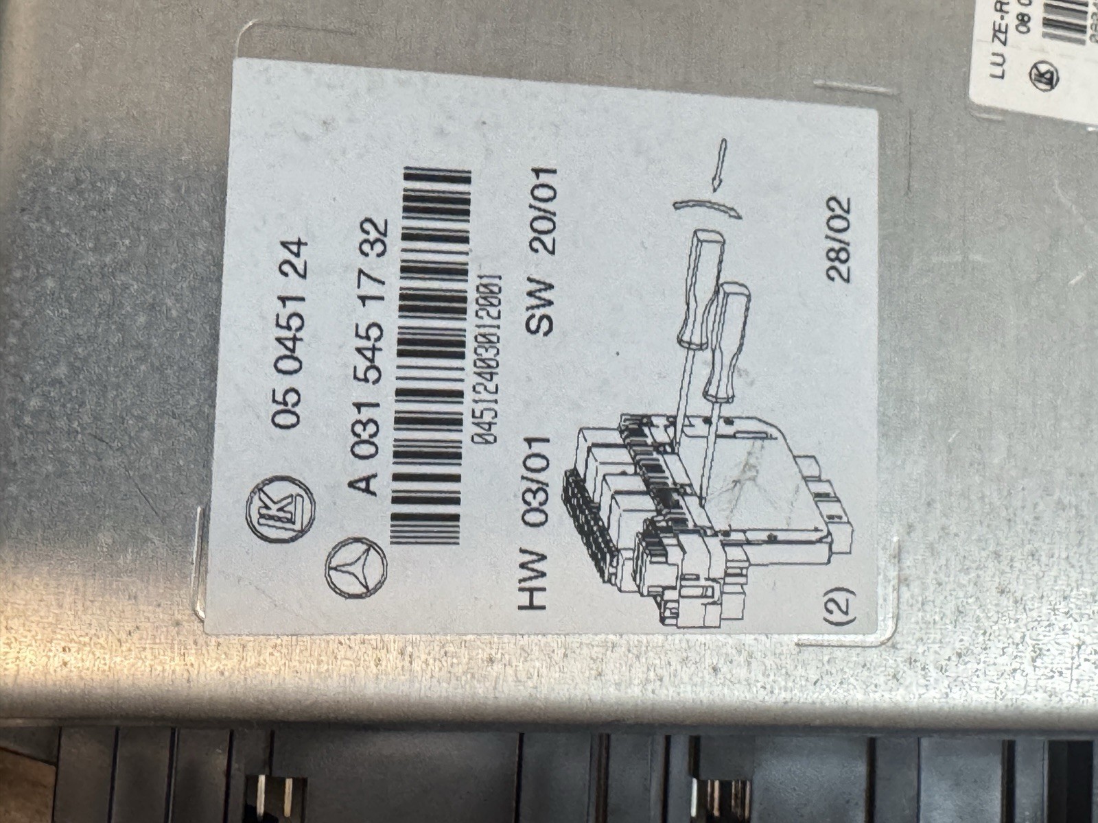 ❗️MERCEDES-BENZ W220 A0315451732 TO 031 545 17 32 Fuse Box ❗️