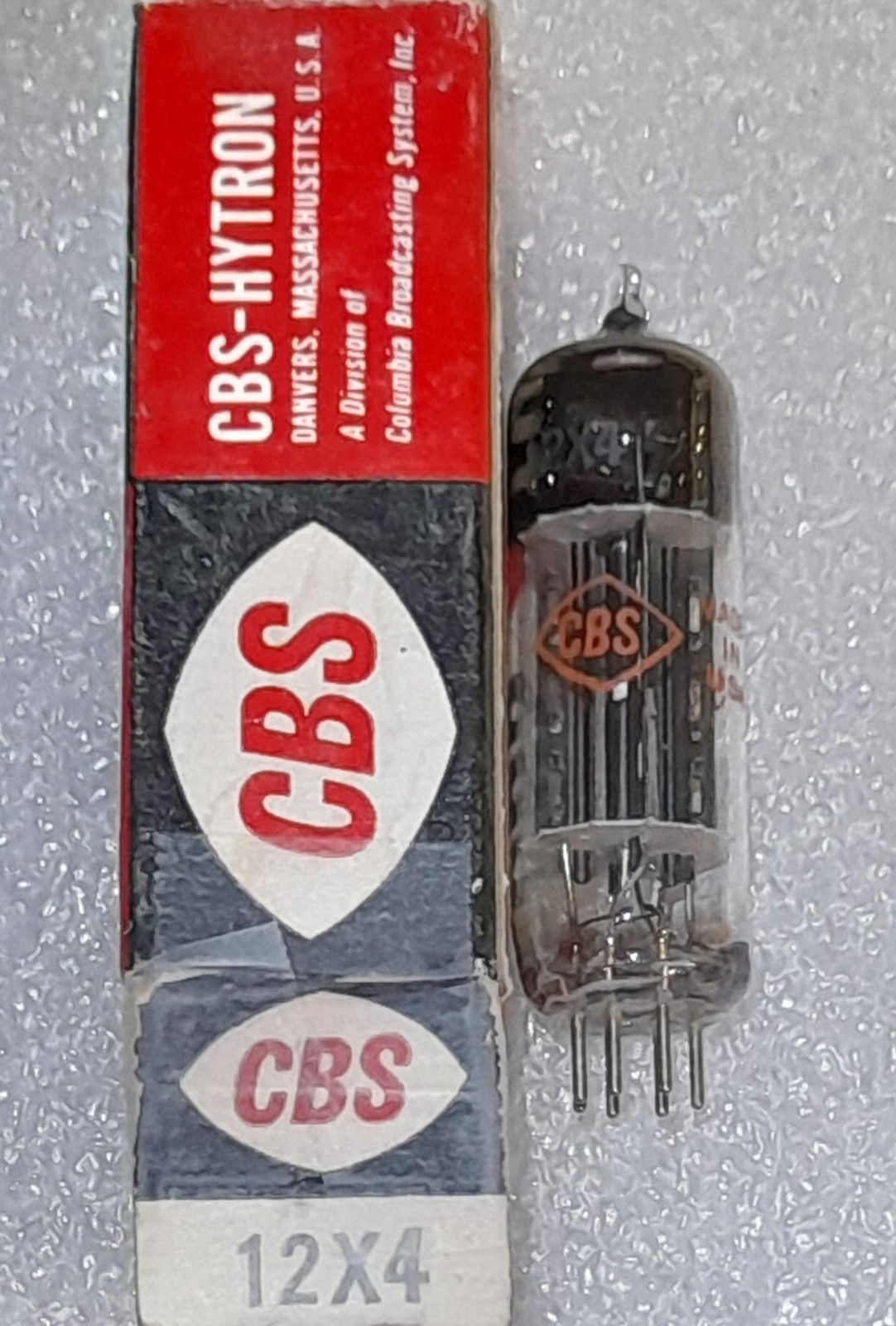 Balanced 12X4 CBS NOS Vacuum Tube – Triplett 3444 tested – will combine shipping