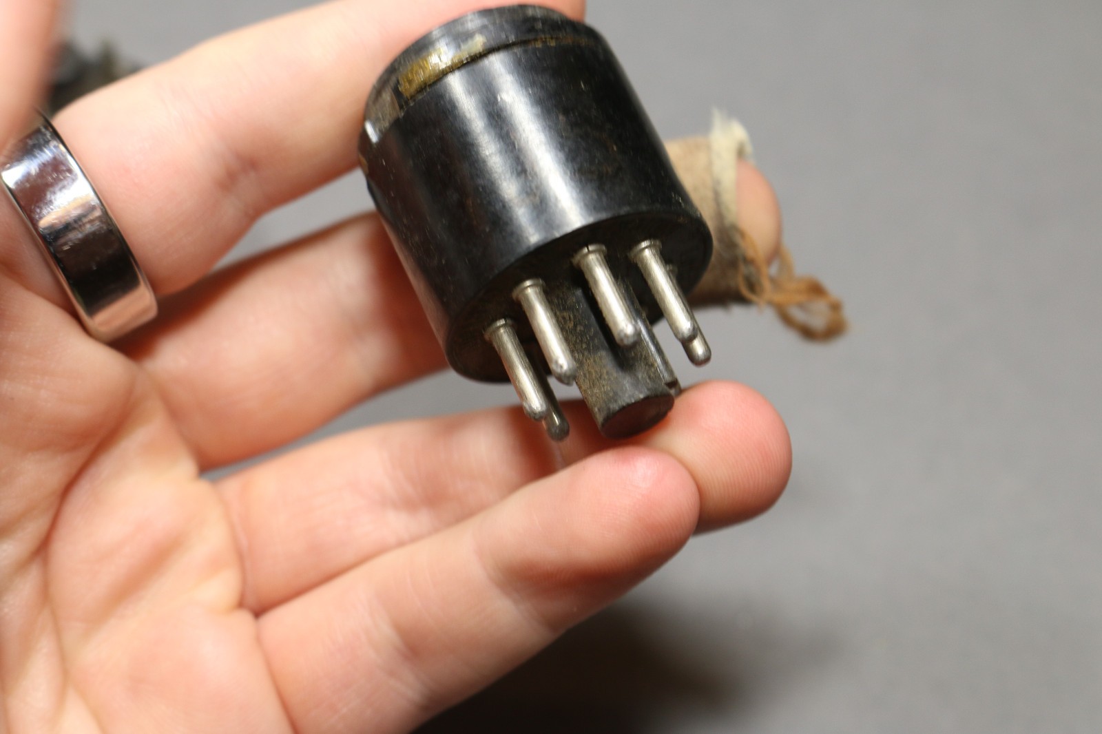 Lot of 3 Octal Vacuum Tube Socket Adapters Converters 7 pin 4 pin Plug-In