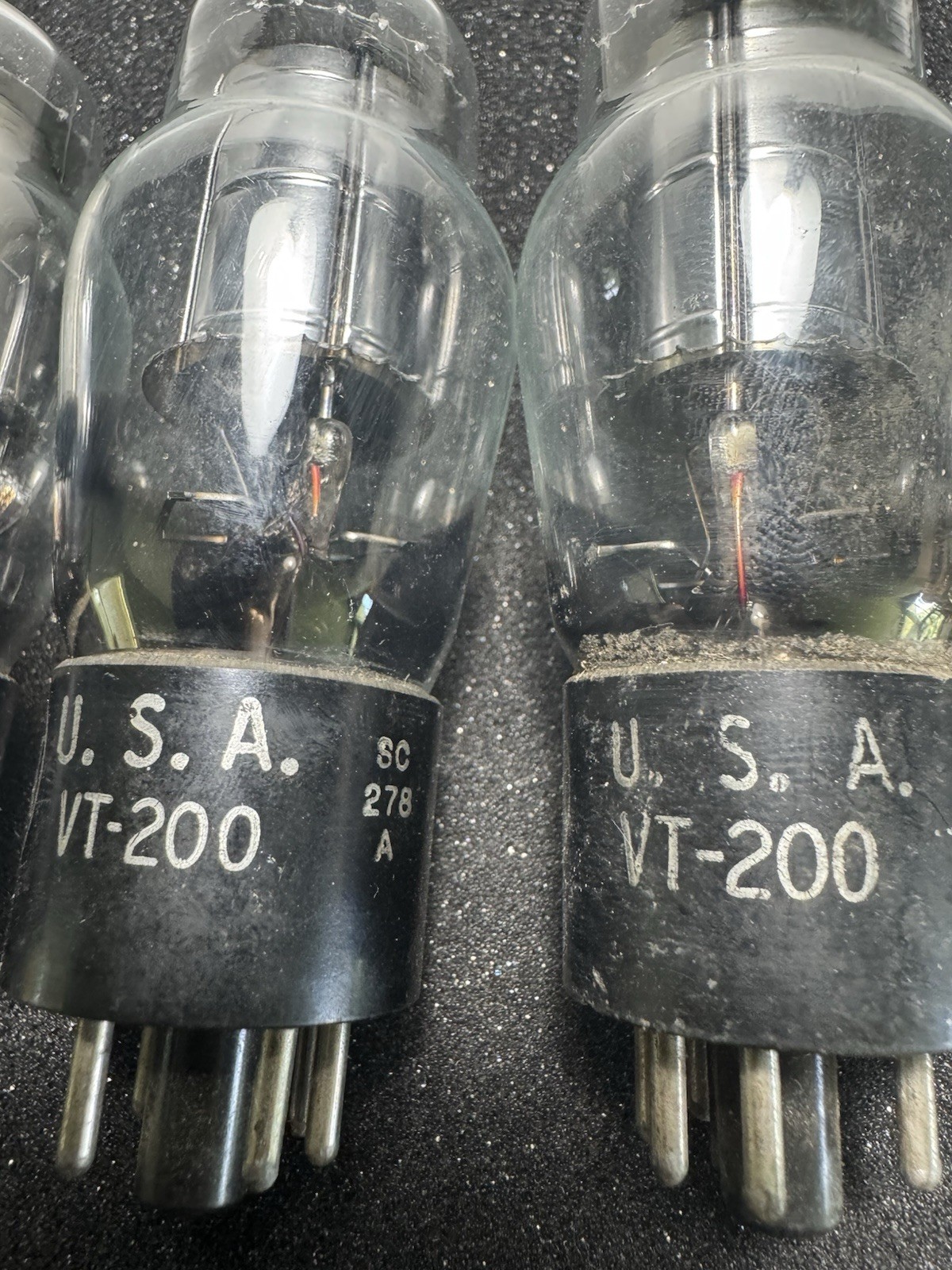 ⚡️ Lot of 6 Vintage Military Vacuum Tubes 0C3 0B3 38250 VT-200 RCA Sylvania ⚡️