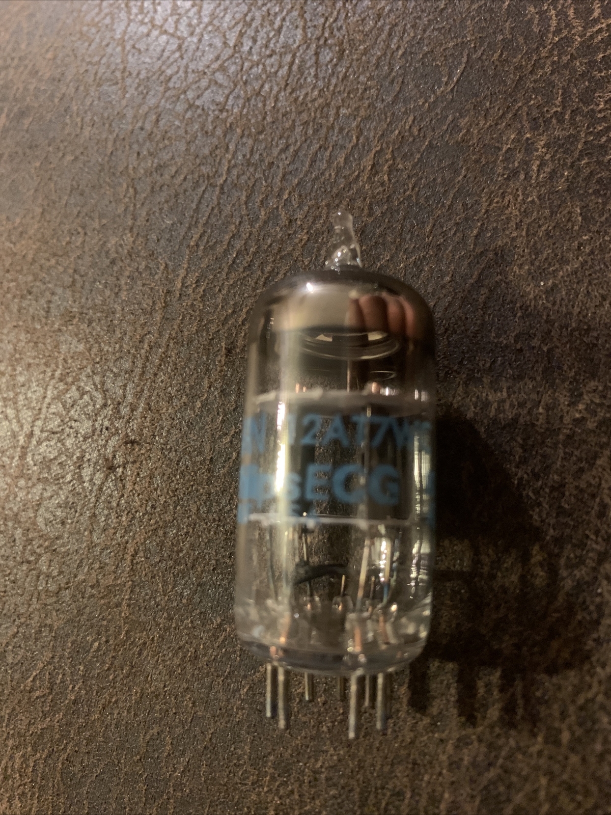 12AT7 WC PHILIPS ECG VACUUM TUBE Pulled From A Working Fender Amp