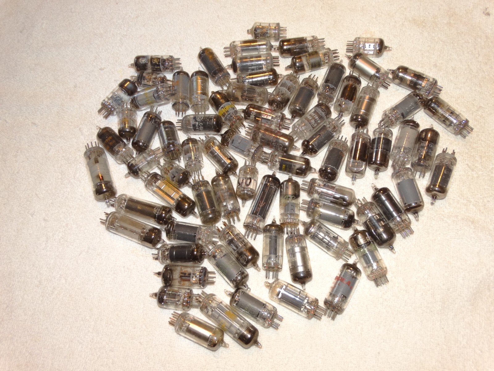 70+ Vintage Miniature Tubes*UNTESTED*6au6-6ba6-6C4-1R5-6BN6,Etc..(4 offers Avai)