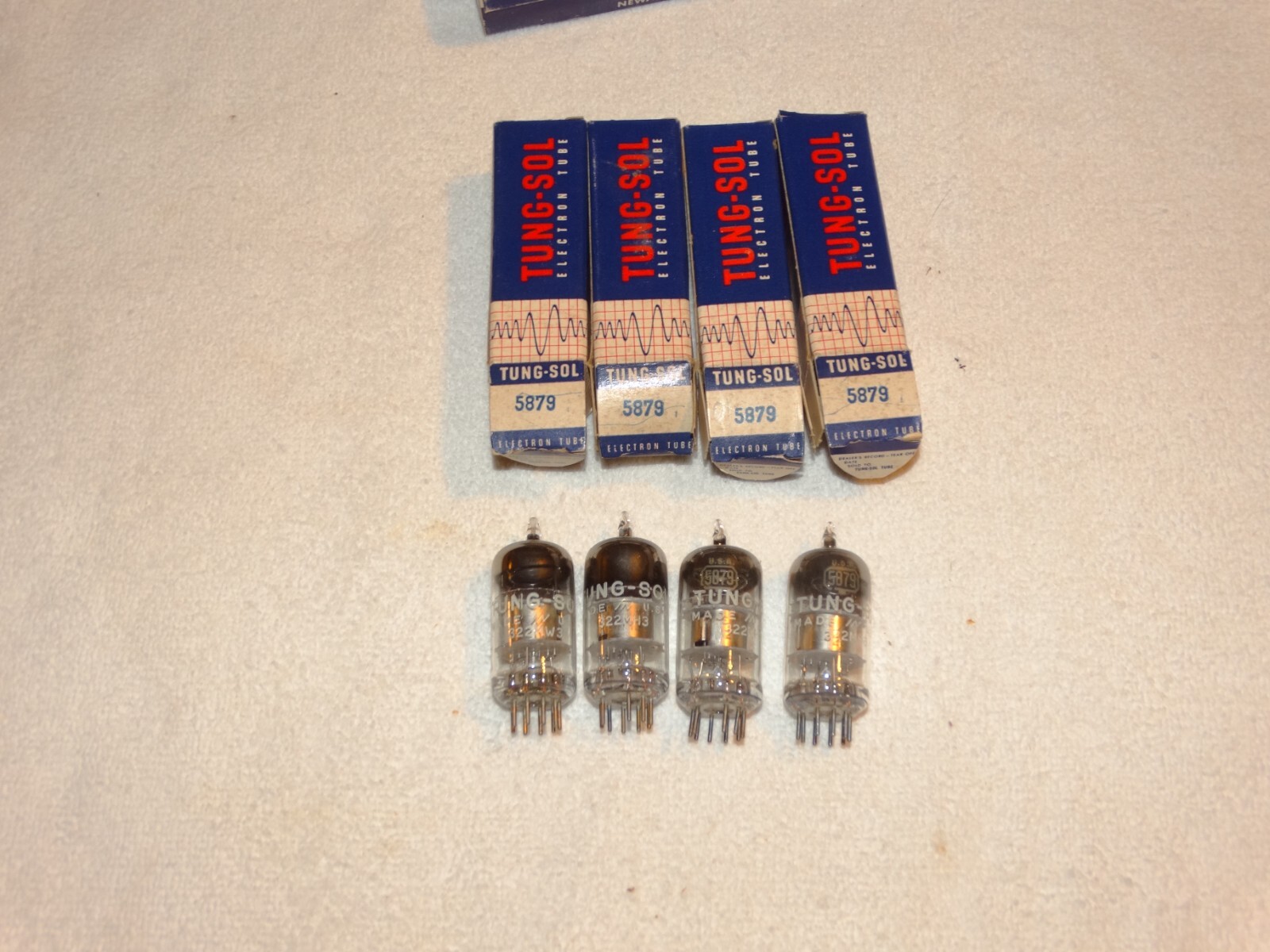 4 x 5879 RCA/Tung-Sol Tubes*NOS*NIB* #4