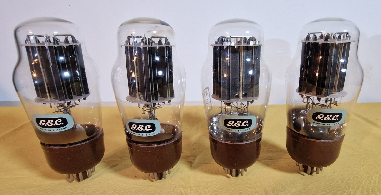 matched pair A1834 6AS7G GEC, new tubes 1962, gold grid, for Audio Tekne IT2