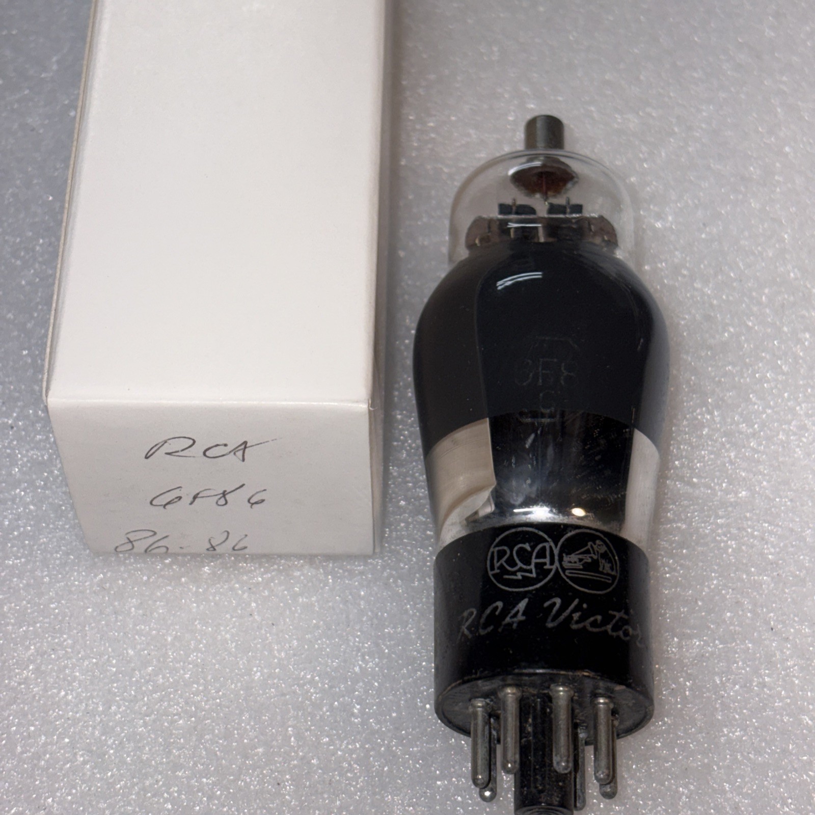 RCA Victor 6F8G Smoke Glass Vacuum Tube Tested Strong