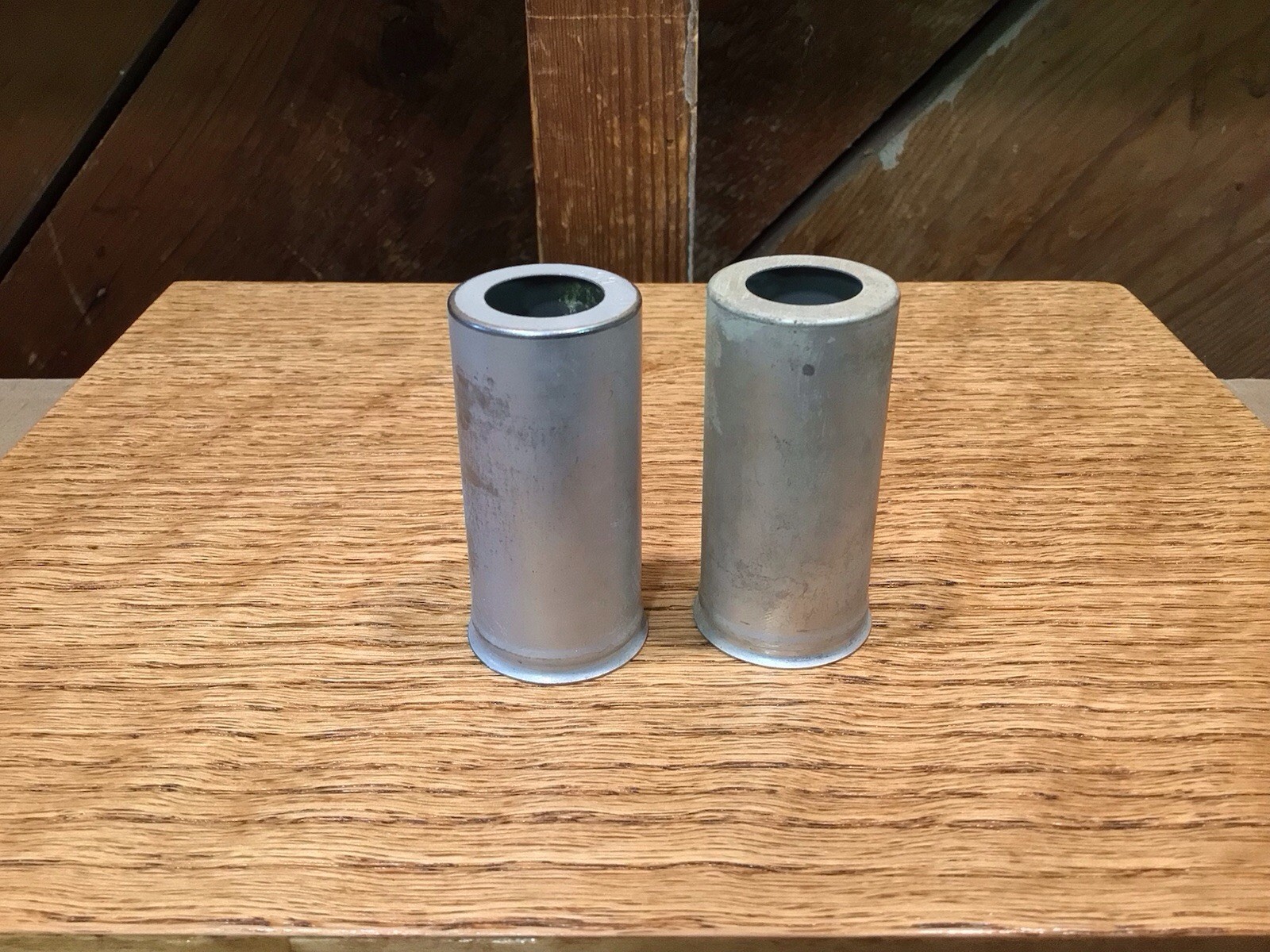 (2) Vintage ELCO Vacuum Tube Shield. Snap On, 12AX7 Size, ~ 2″ Tall x 1″ Dia.