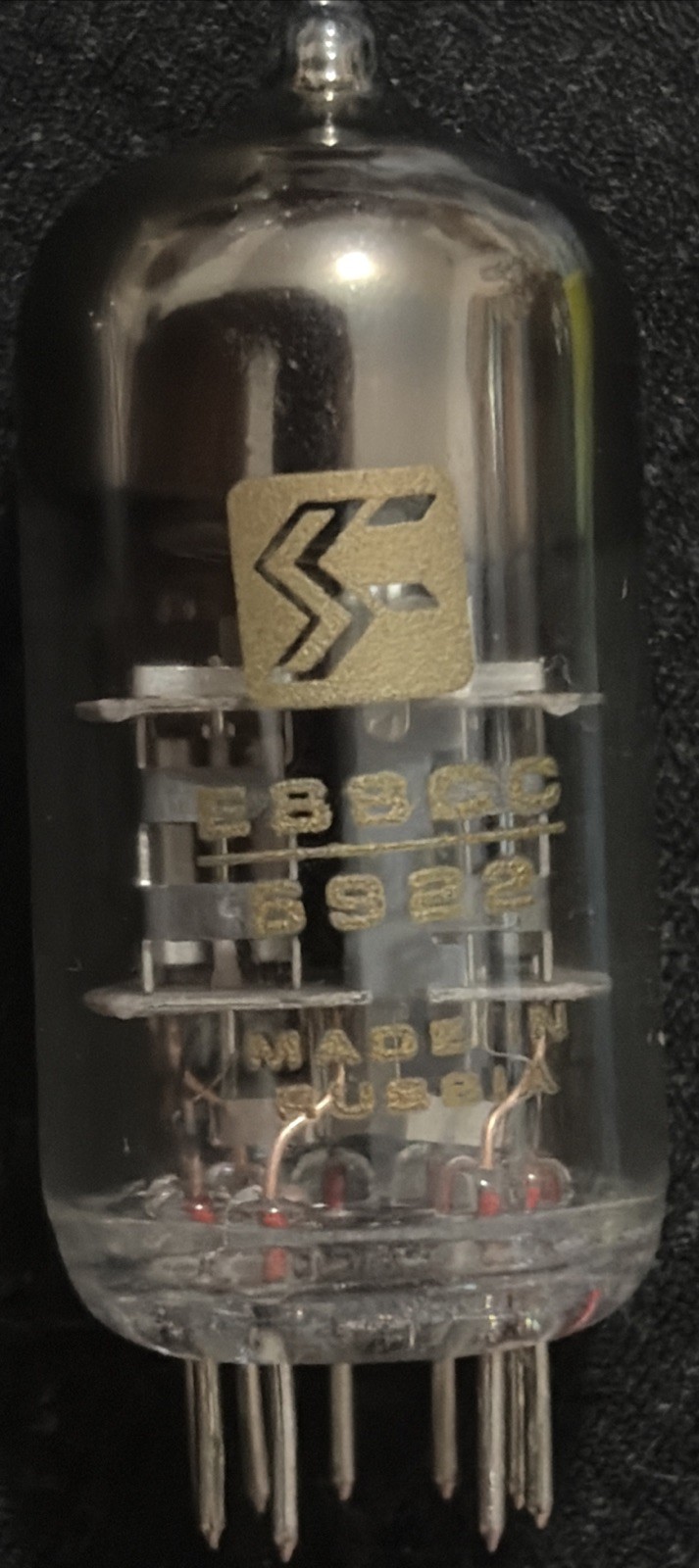 E88CC/6922 Rare Sonic Frontiers Label Reflector Russian Sovtek Made Preamp Tube