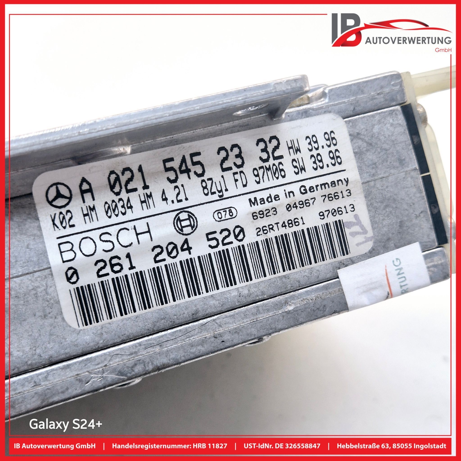 MERCEDES-BENZ E-CLASS W210 Engine Control Unit ECU 8-cylinder A0215452332 BOSCH