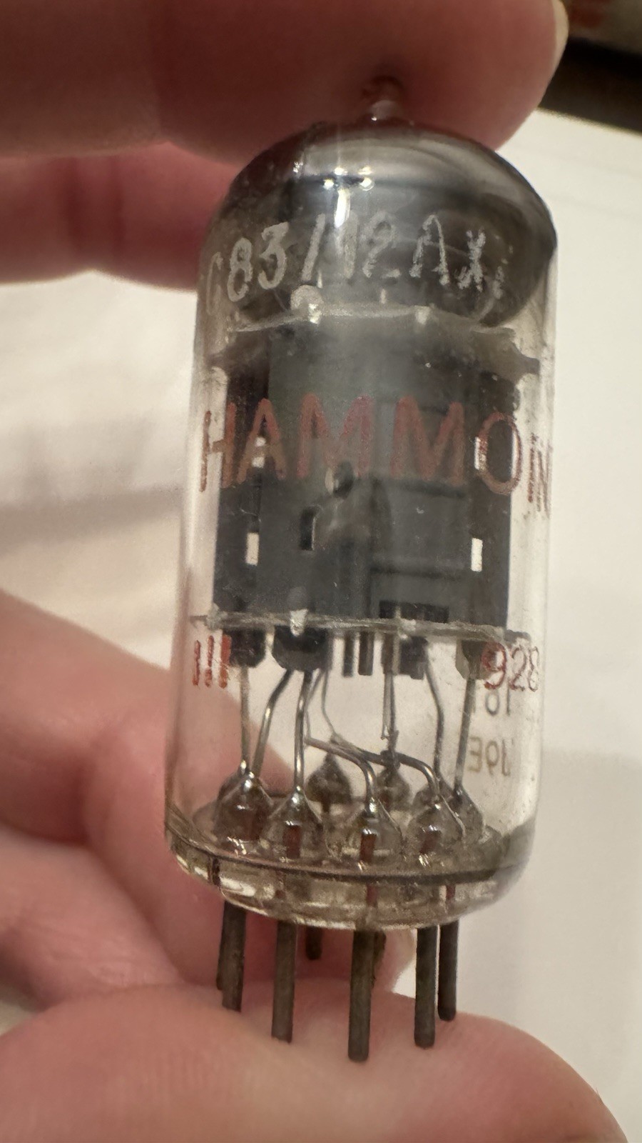 Matched Pair Amperex ECC83 12AX7 & 7025 Hammond Musical Grails Rare Δ9E Δ3C 161