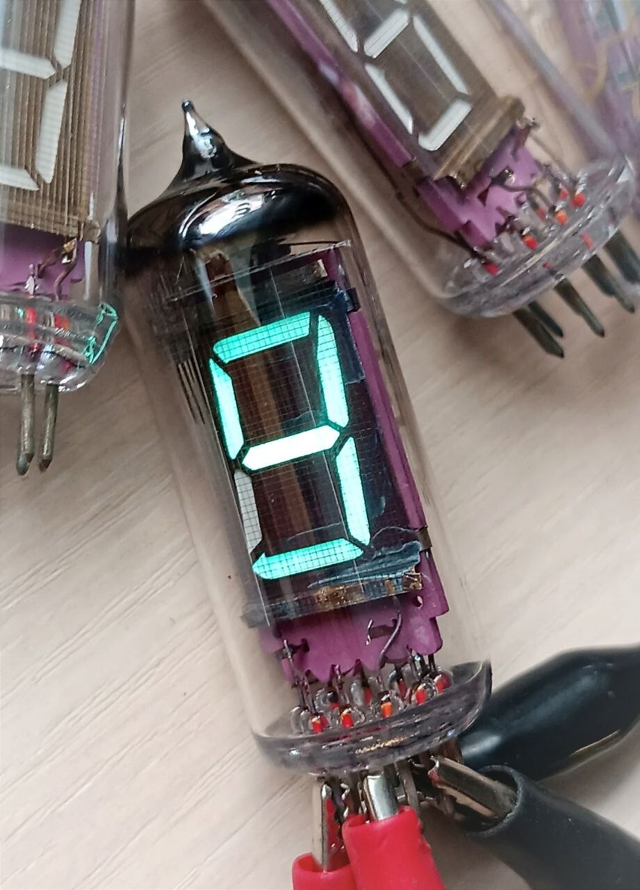 2 pcs IV-12 indicator VFD TUBE Nixie Clock display INDICATOR DIY USSR IN12 IN 12