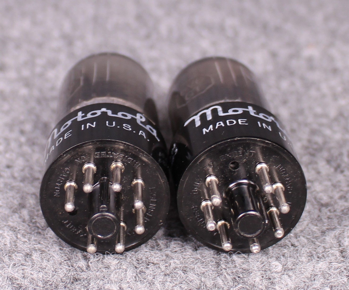 (2) MATCHED NOS/NIB GE 6V6GT SELECTED Low Noise Tubes ~Smoked Glass TEST STRONG!