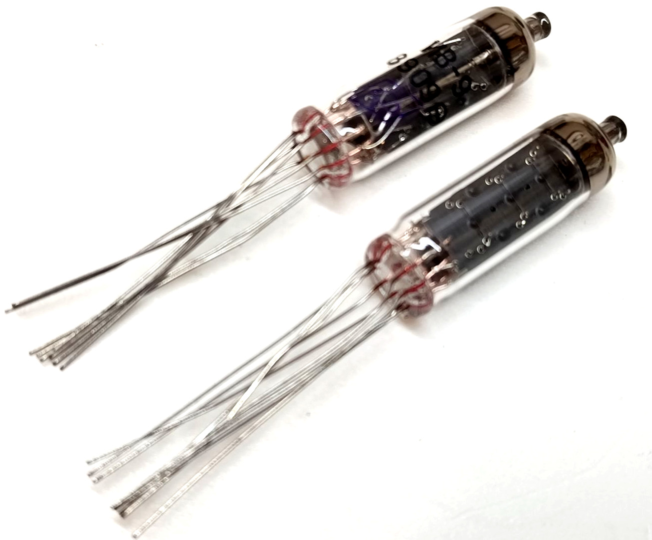 IV-9 Tubes Russian Numitron DIGIT DISPLAY NIXIE TUBES NOS TESTED lot 2pc.