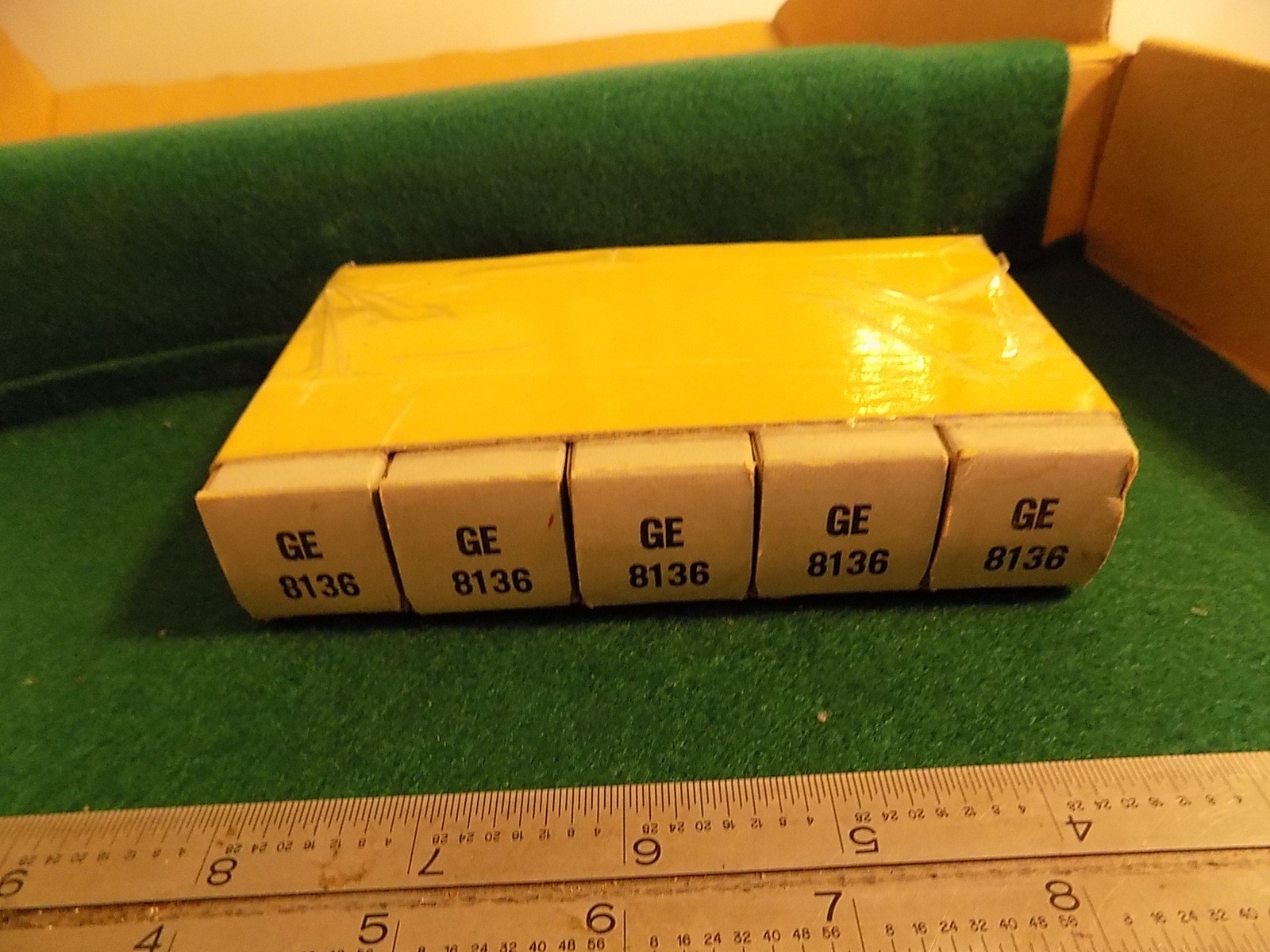 1 Sleeve of 5 GE 8136 Tubes Sharp Cut-off Pentode 6AU6 1971 NIB Untested