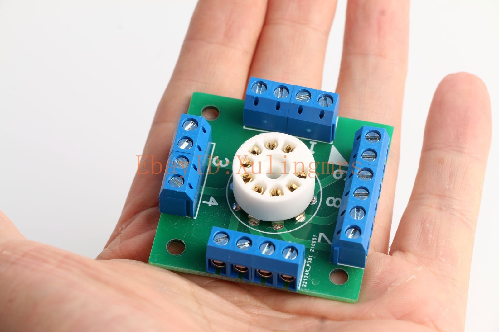 1*9Pin Gold B9A tube test breadboad for EL84 6922 12AX7 ECC83 12AU7 7199 6AN8