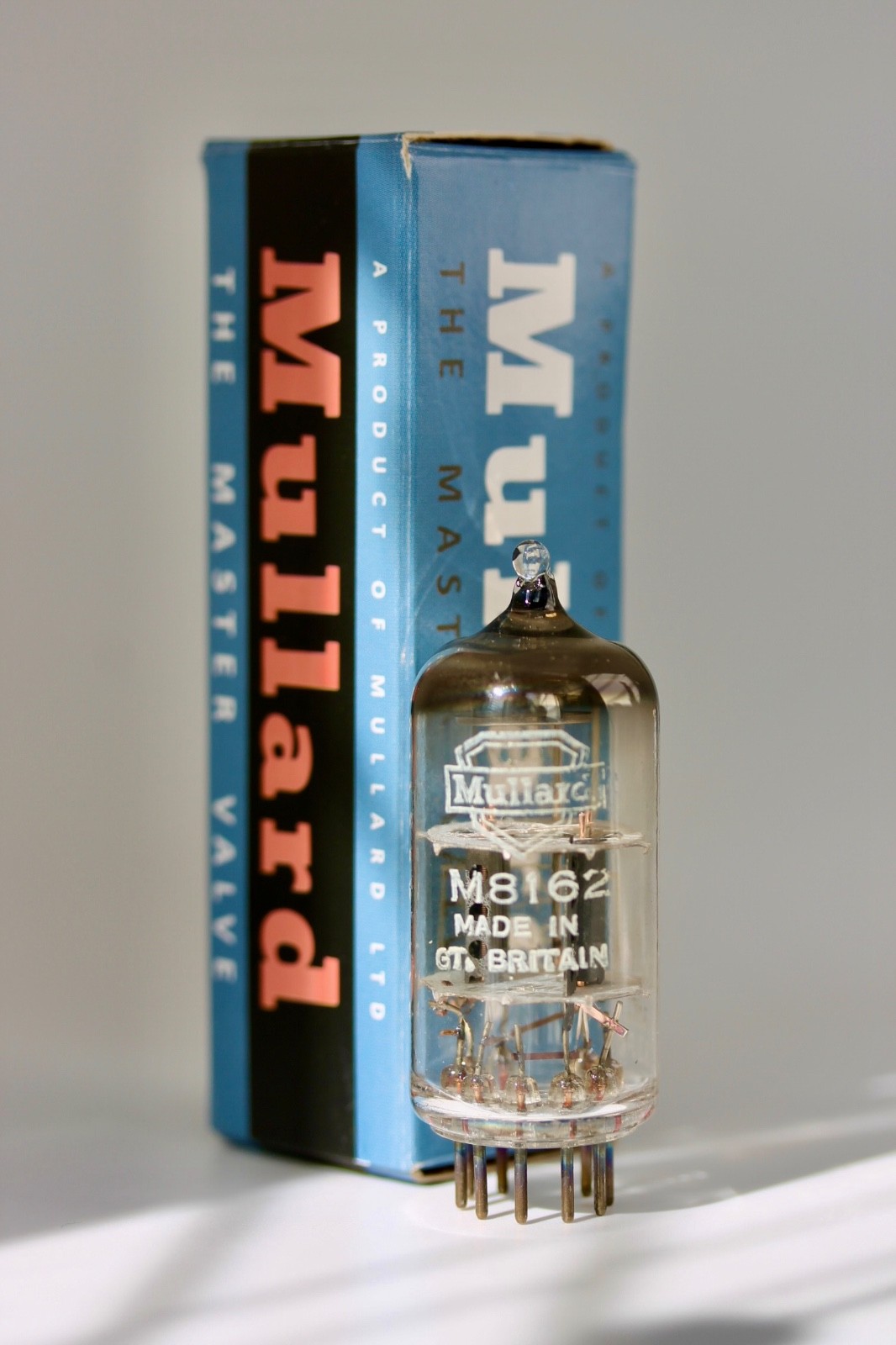 MULLARD M8162 CV4024 12AT7-WA MITCHAM R3F1 1963 MIRROR-MATCHED SINGLE TUBE NOS!