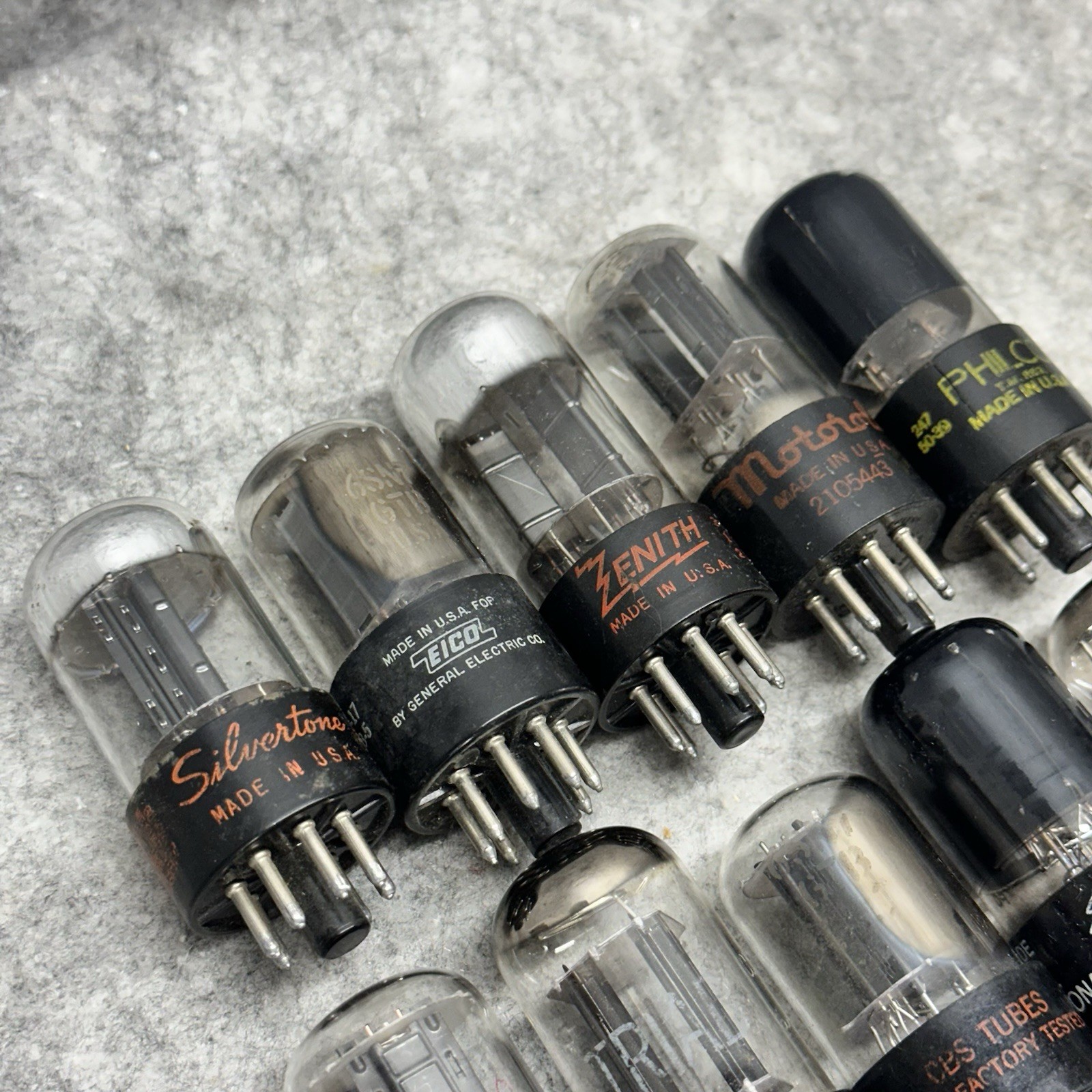 LOT OF 20 6SN7 GT/GTA/GTB TUBES VINTAGE USA ALL TESTED