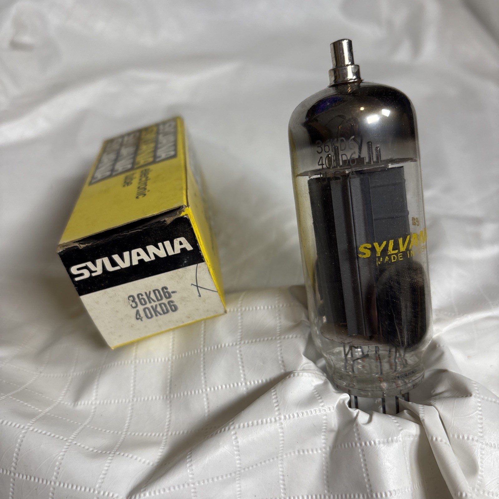 Sylvania 36KD6 40KD6 NOS 100% Grey Plate Triple O Getter Serious Tubes S805