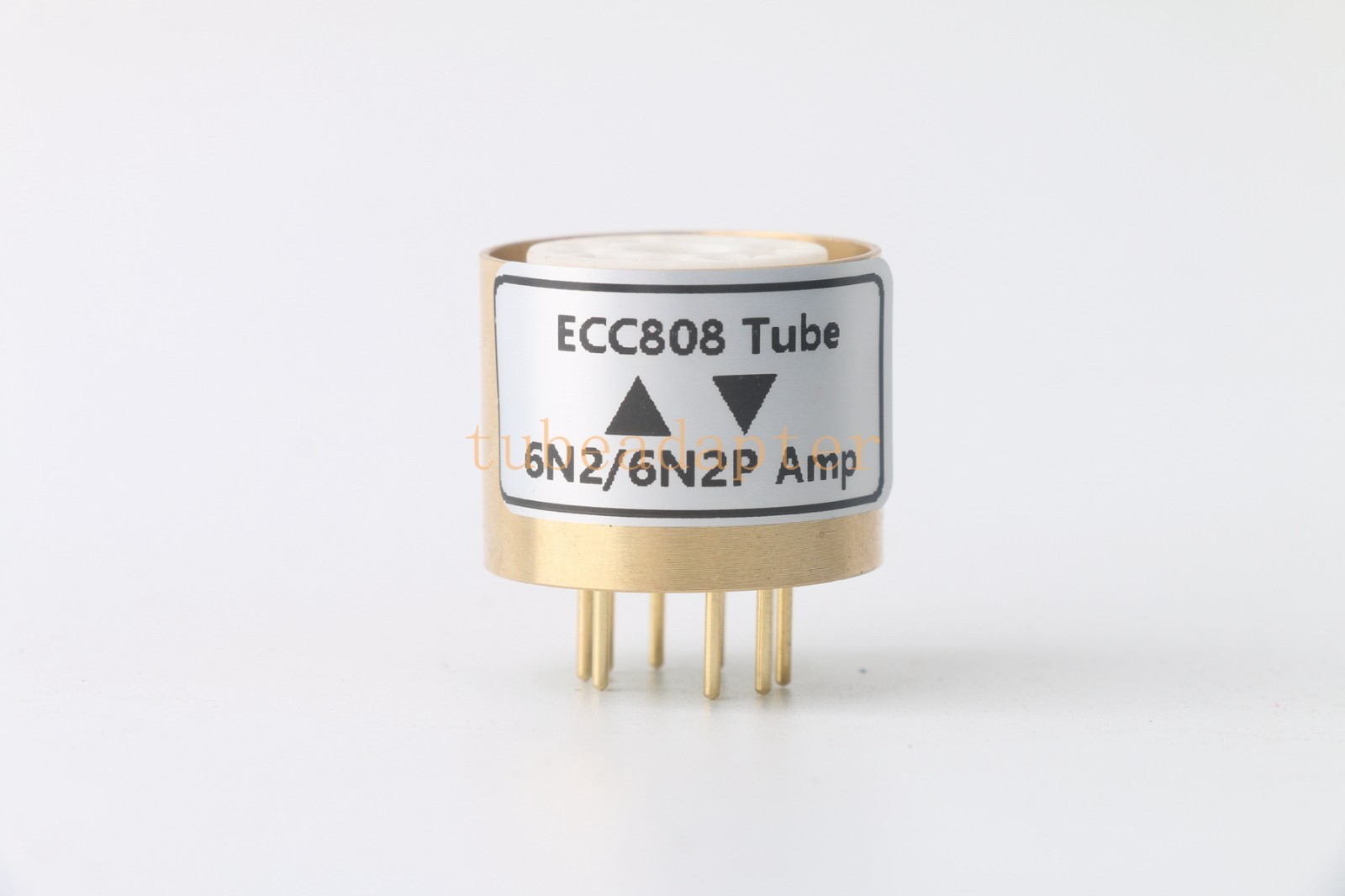 Pair 2pcs 6N2 6N2P(amp socket) to ECC808 tube converter adapter