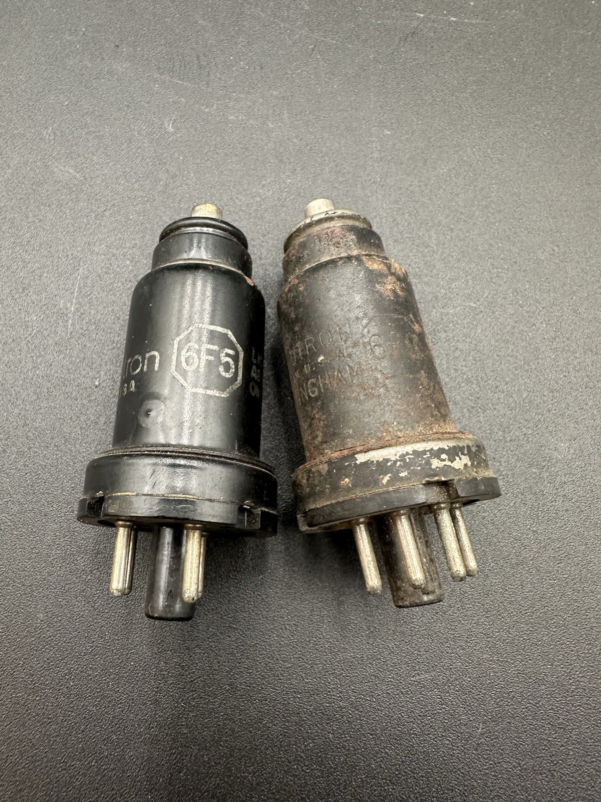2 RCA Electron Tubes 6F5 Radiotron