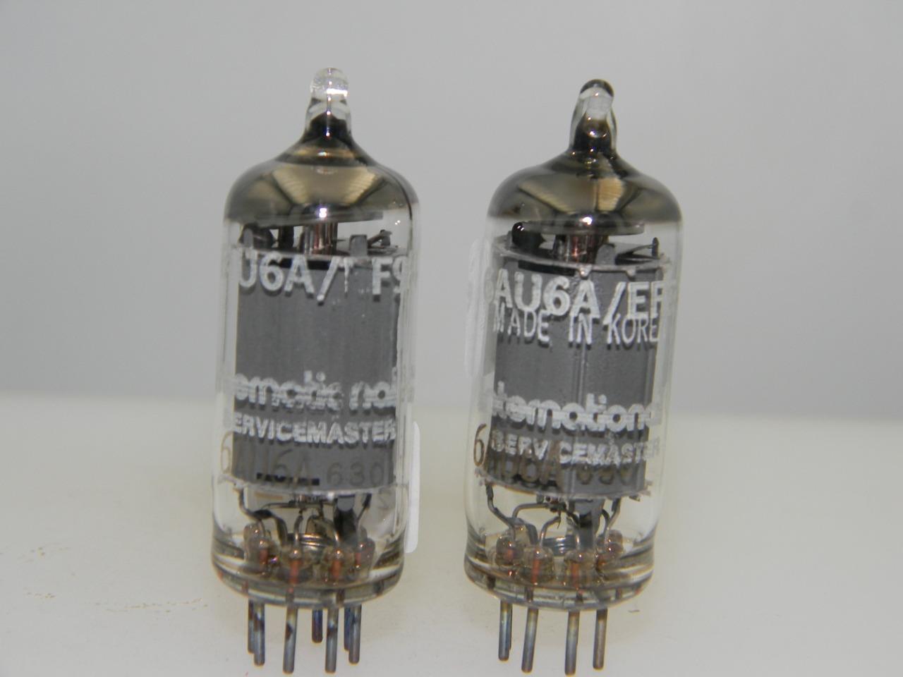 Code Pair ISM Korea 6AU6A EF94 NOS NIB Grey Plate Halo Getter Serious Tubes R270