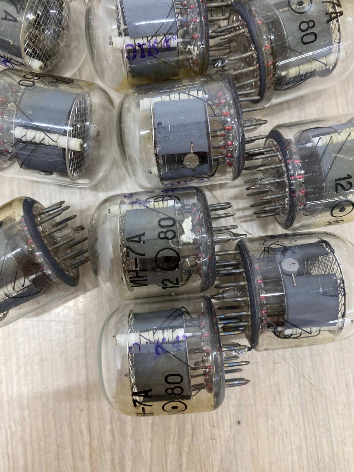 Lot Of 17 IN-7A IN7A ИН-7A Glow discharge indicator tube New Same date