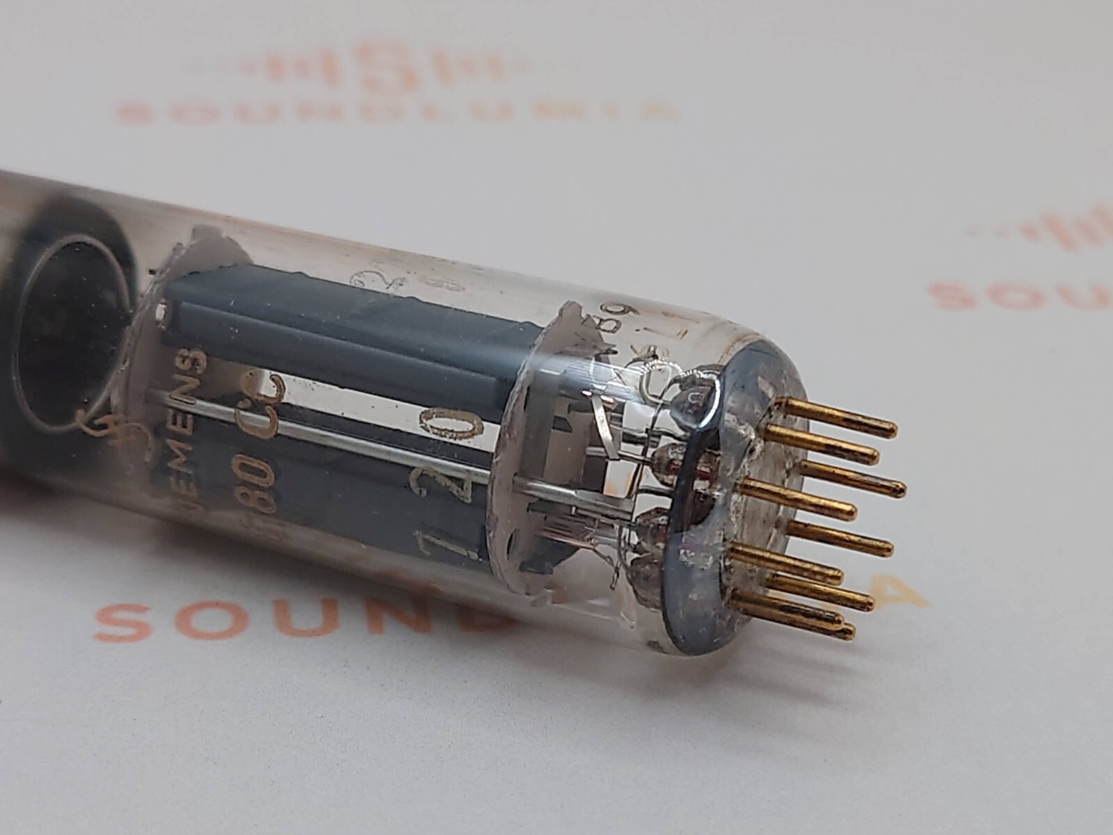 1x Philips E80CC 6085 O-Getter – Siemens Label – Heerlen, NL ’66 – Near NOS