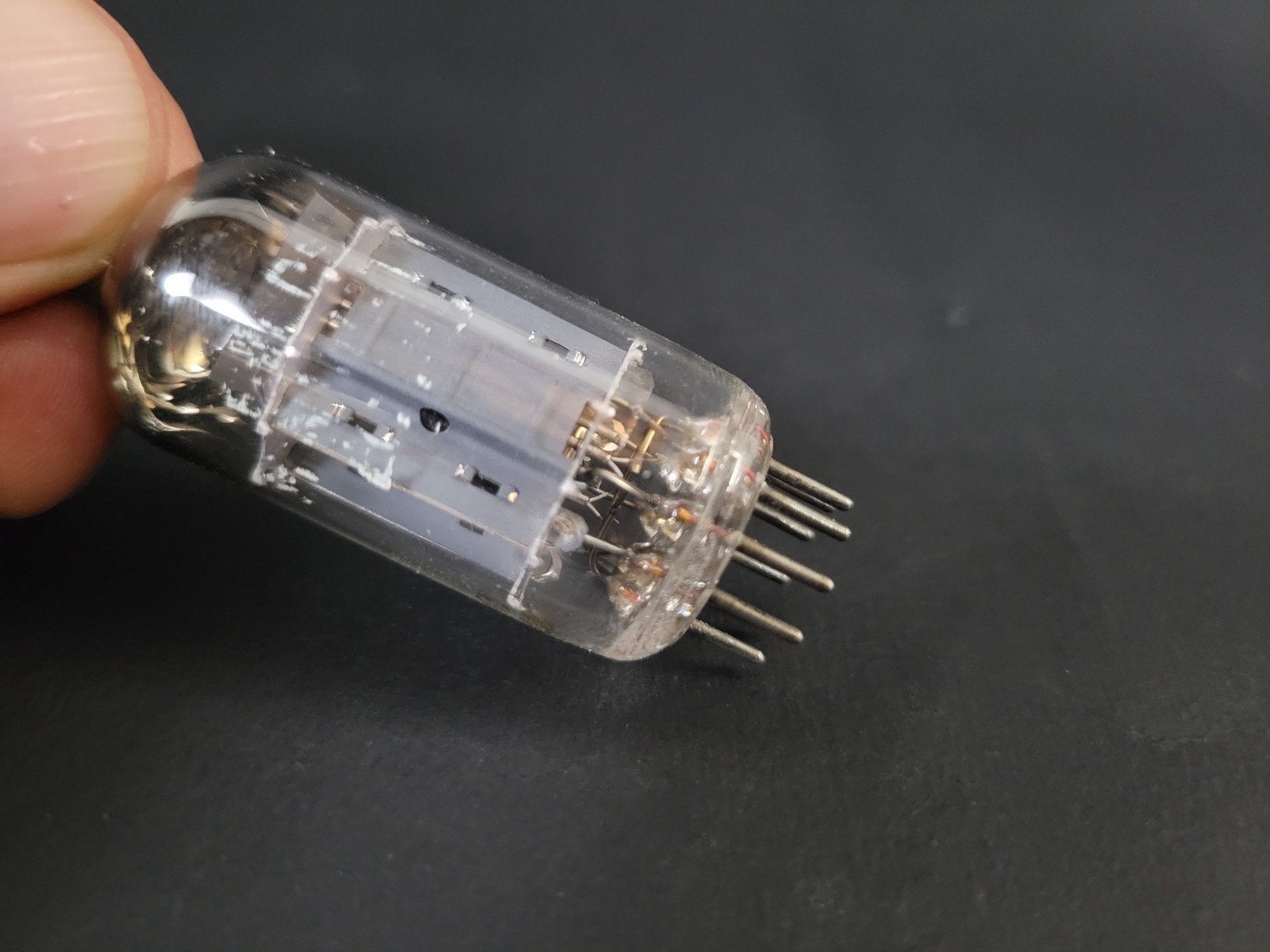 PHILIPS MINIWATT 12AX7/ECC83 MC1 D6K HAMBURG LONG PLATES D GETTER VACUUM TUBE