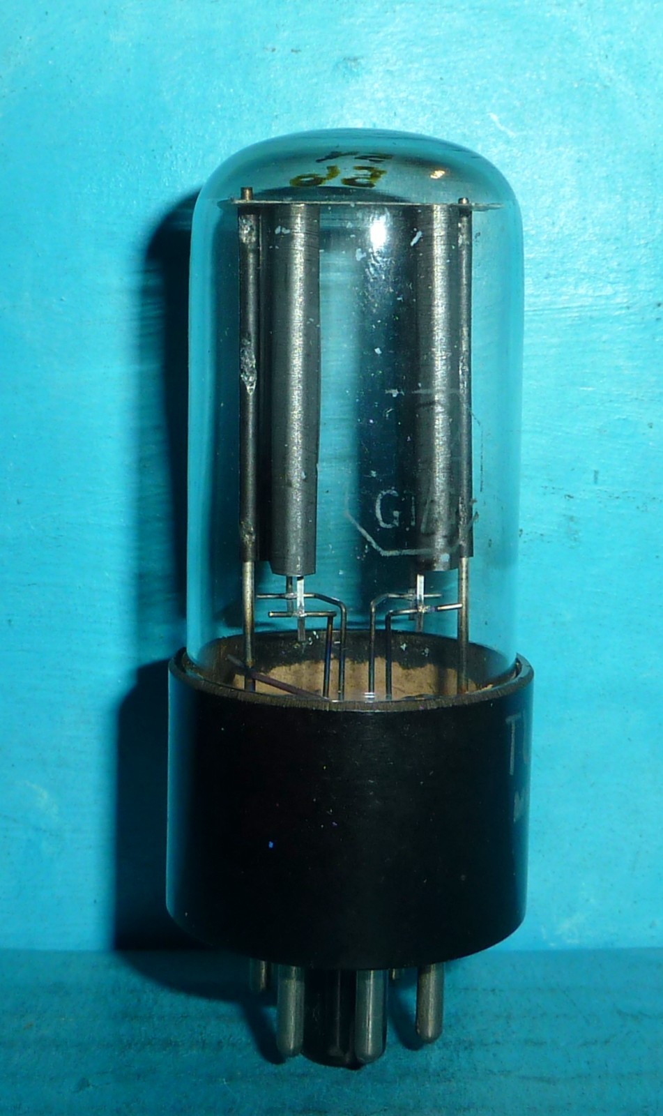 Tung-Sol 5Y3GT Rectifier Tube Black Plates Vertical D Getter Tested`
