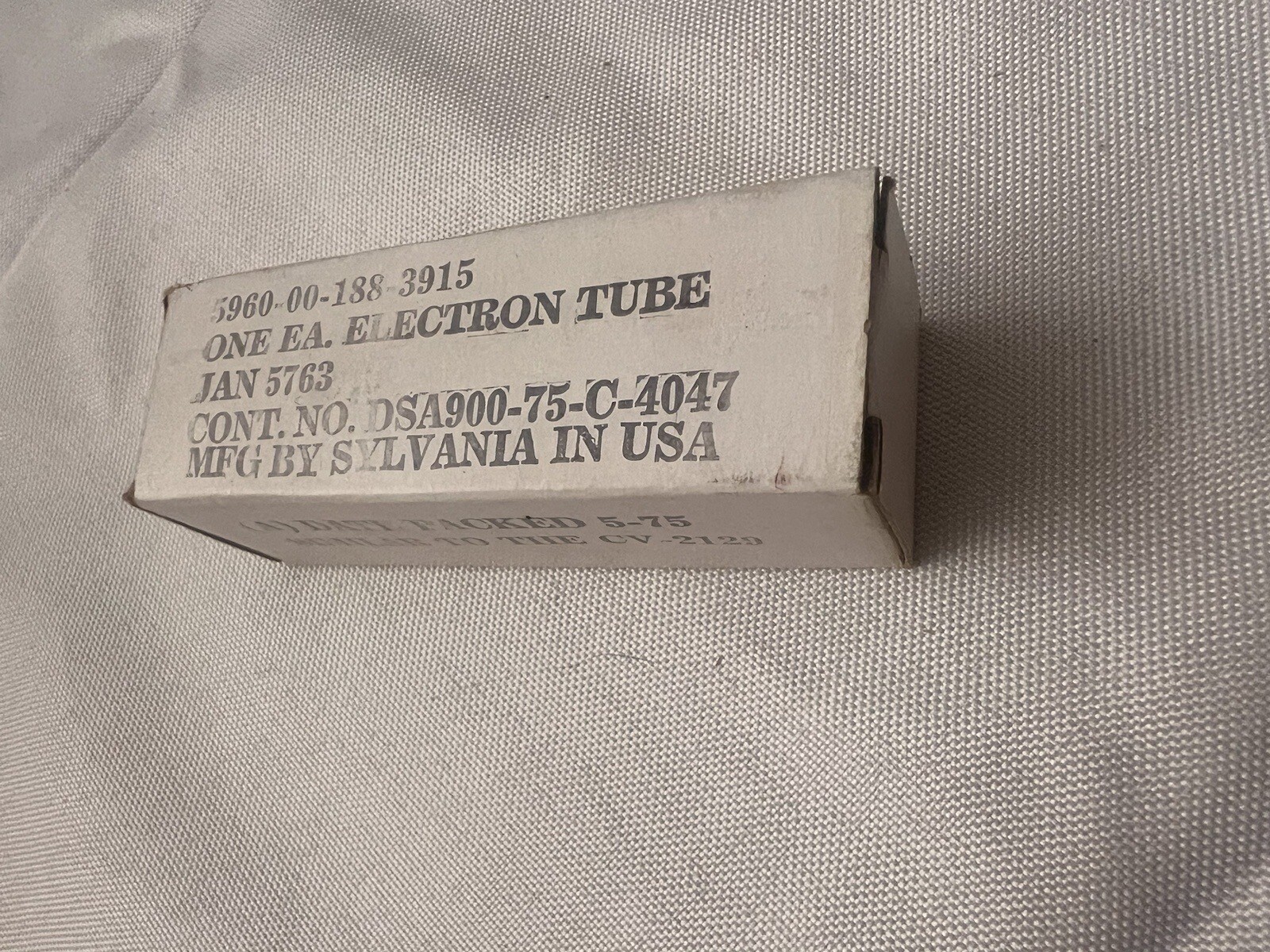 NOS MATCHED Quad PHILIPS ECG JAN 5763 (CV2129) Audio VACUUM TUBE (CLOSE TO EL84)