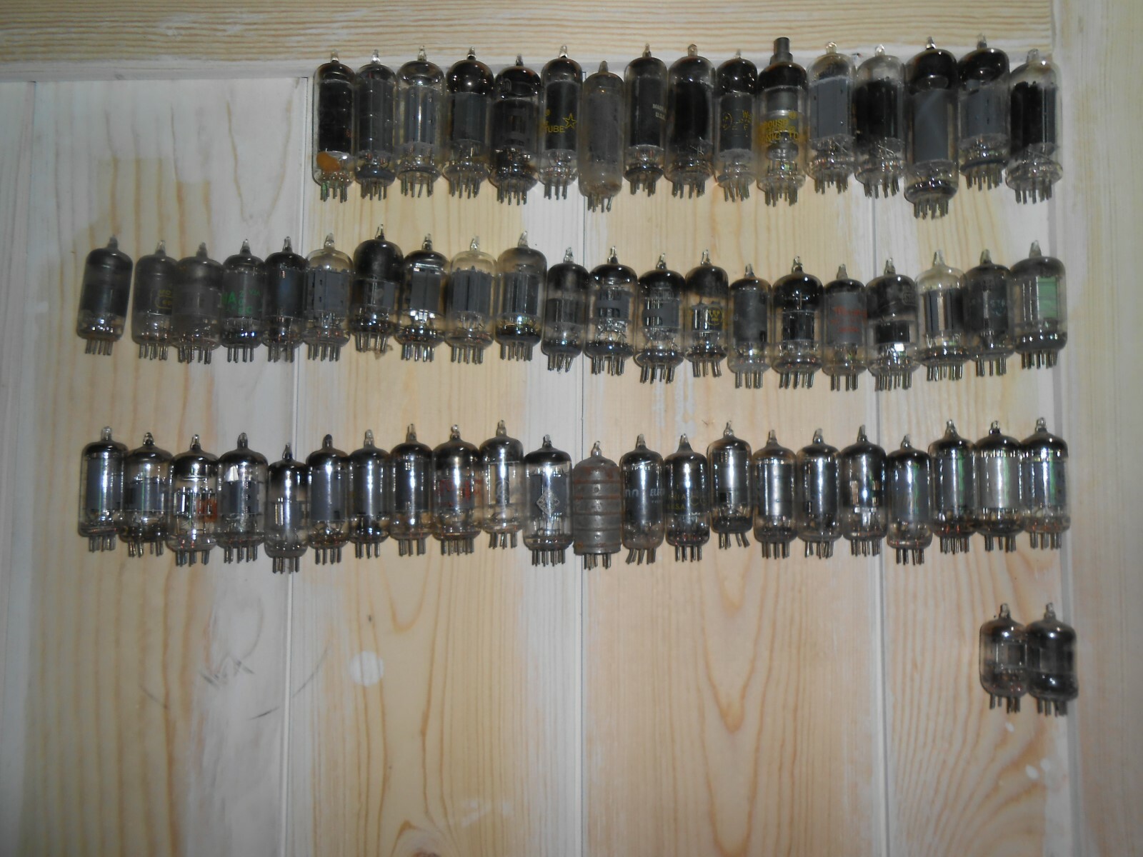 175 Pc. LOT Vintage Vacuum Tubes 12BH7 6LR ECC82 5U4G 41, 75, 80 RCA Raytheon GE