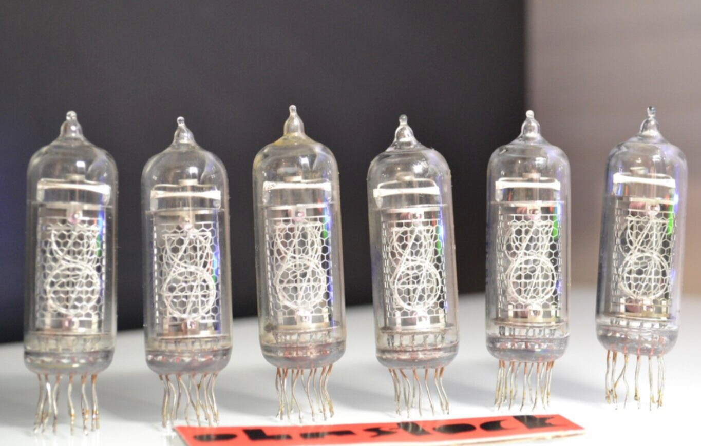 IN-14 Used Tested – Nixie for DIY – 6 pcs SET – IN14 Tube Gift
