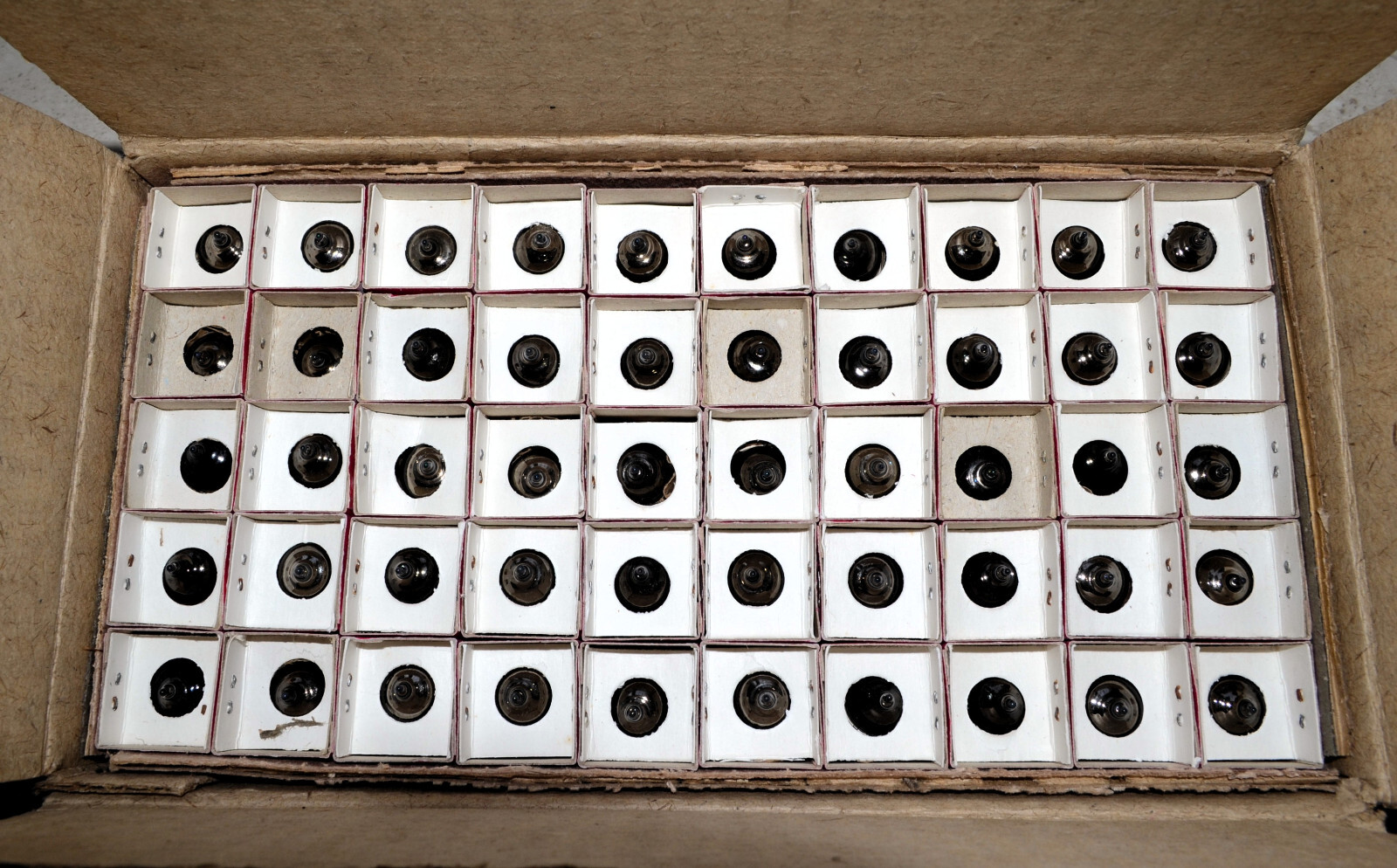 50pcs 6C4P-EV = EZ90, 6Z31 Rectifier Tube Reflector Soviet 1990 NEW in BOX
