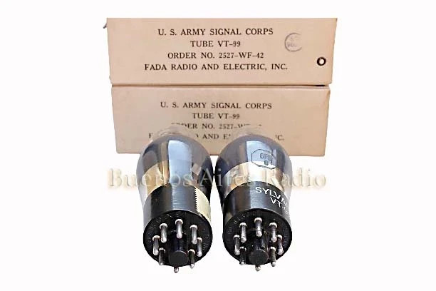 NIB Matched pair VT99 6f8g 6f8 SYLVANIA Made in Usa sim 6sn7