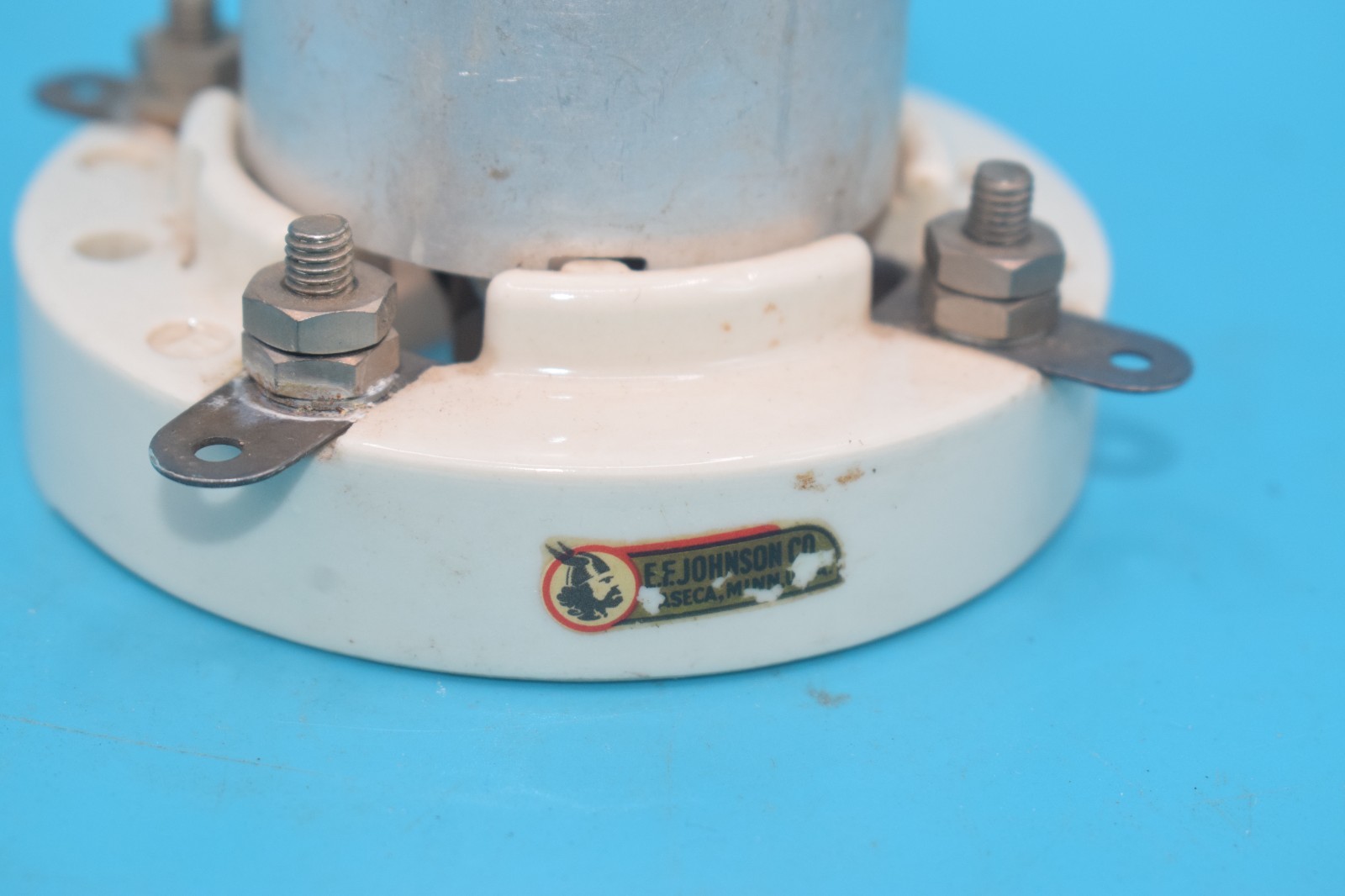 EF Johnson 4-Pin Large Tube Socket – Ceramic – 211/VT-4-C/845 Etc