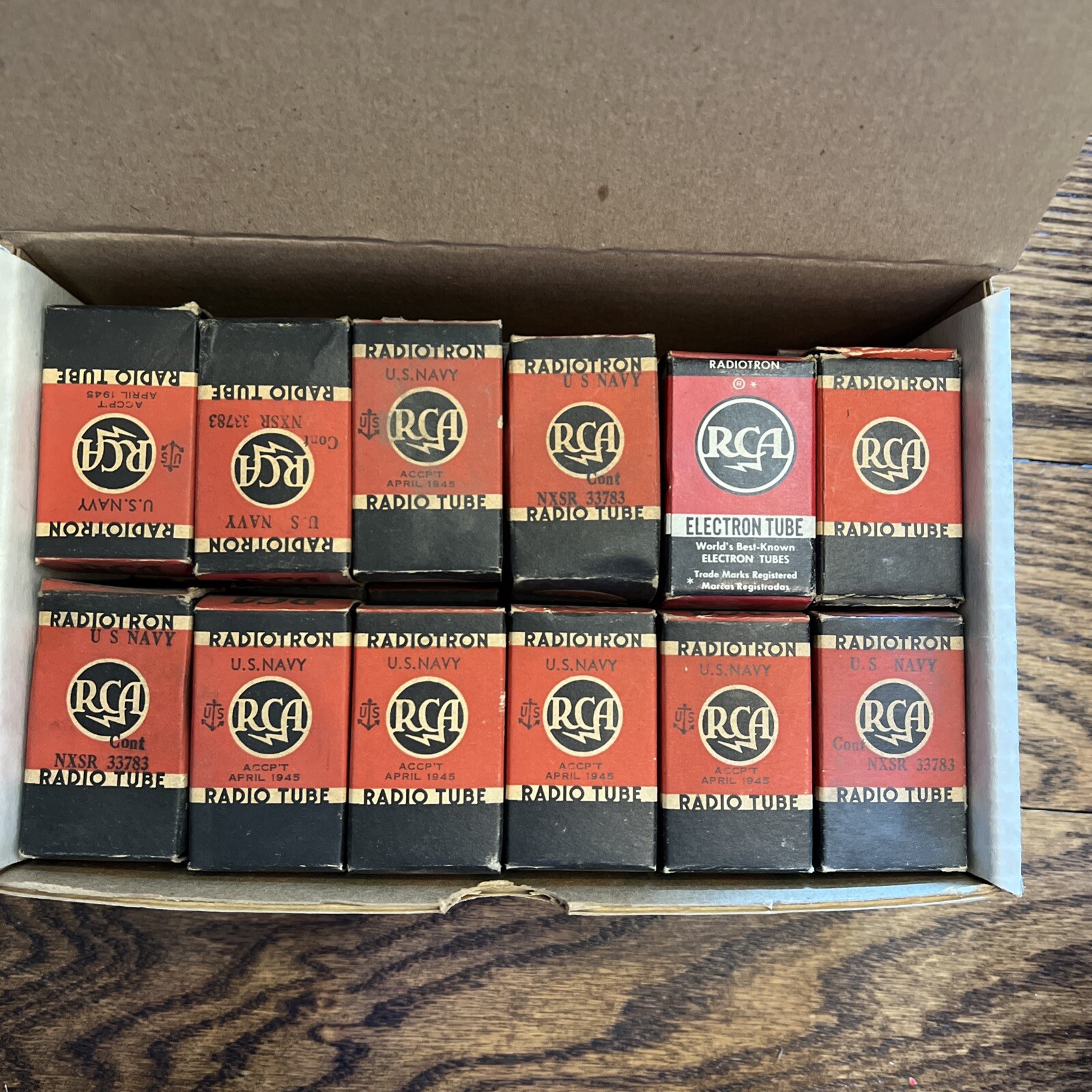 LOT OF 24: RCA JRC 9004 VACUUM TUBES NIB