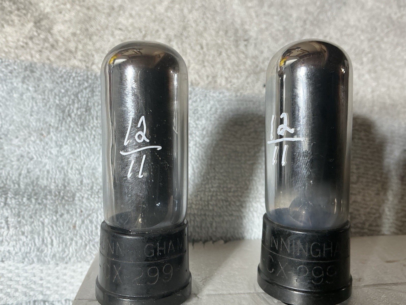 2 Type 99 Radio Detector Amplifier TUBES CX-299 UX-199 TV-7 TEST 70% Cunningham