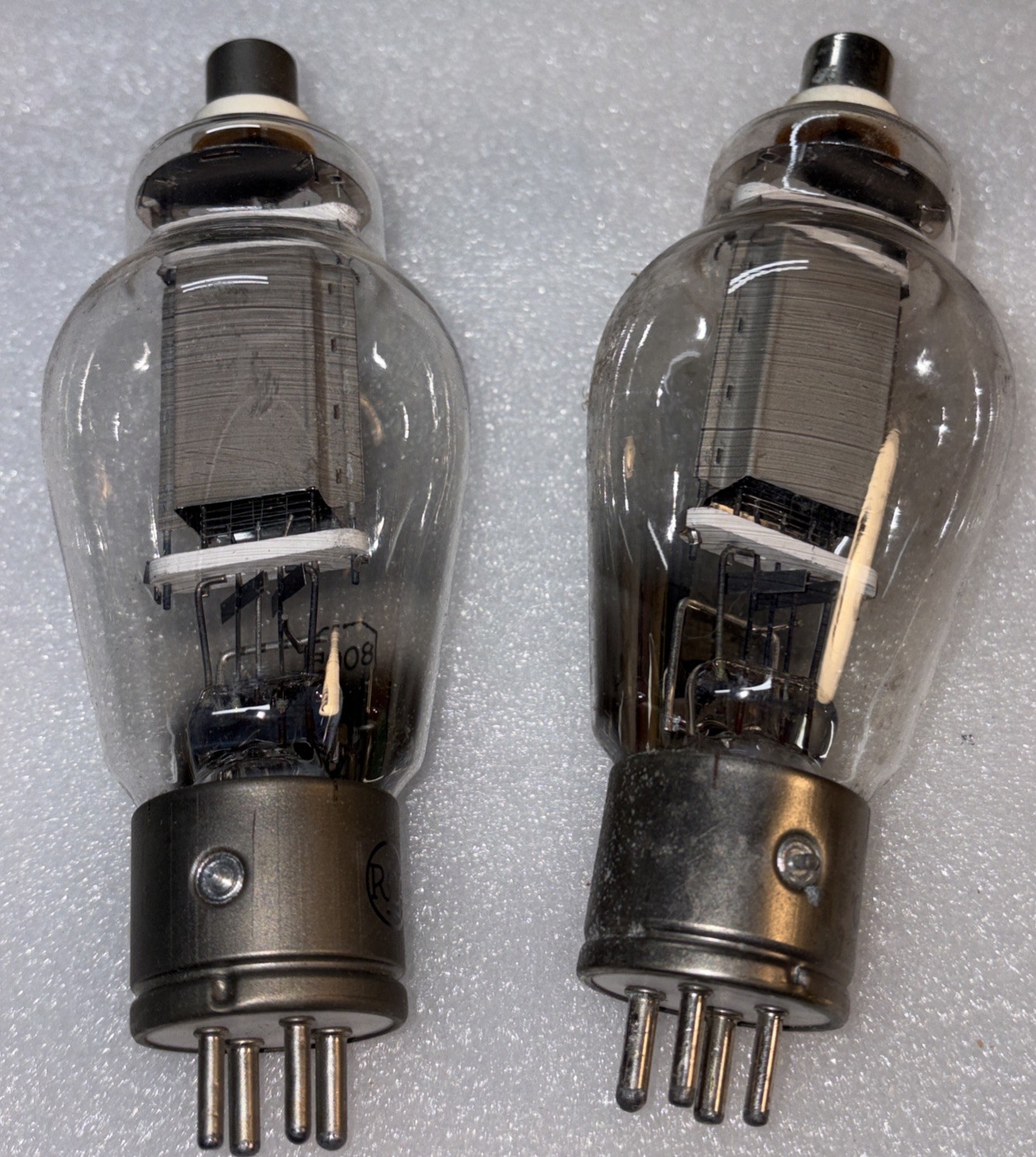 PAIR RCA RADIOTRON 8005 OUTPUT POWER TUBES TESTED STRONG