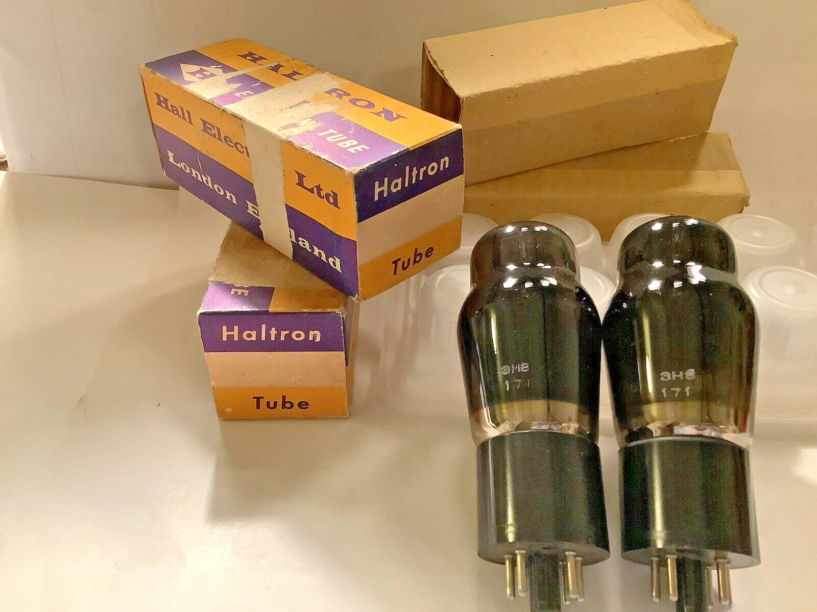 ( 2 ) Haltron EL33 6AG6 Vintage Vacuum Tube NOS (UK) Valve Possible GEC Brimar