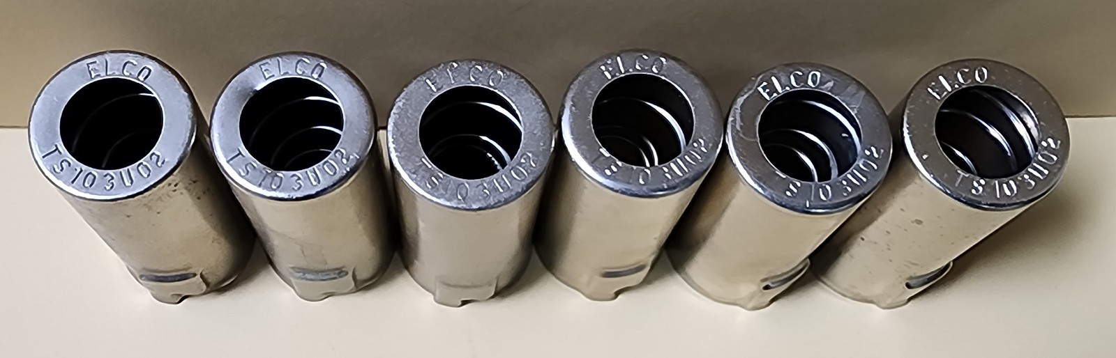 Qty Set (6) ELCO Tube Shields Marantz 7 7C Tube Preamplifier Vacuum Tube Shields