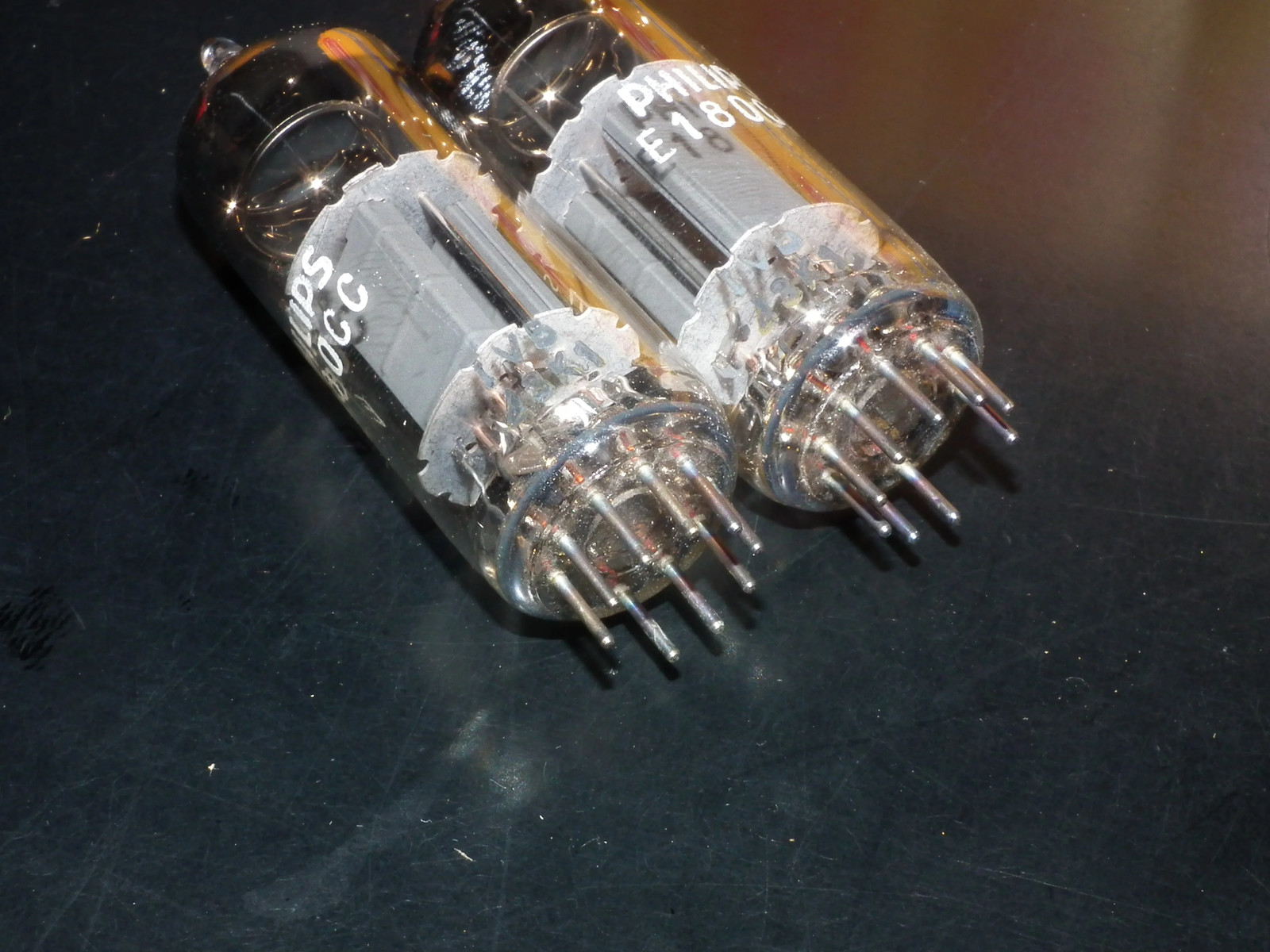 Philips E180CC 7062 Platinum Matched pair NOS NIB Holland Heerlen 1963