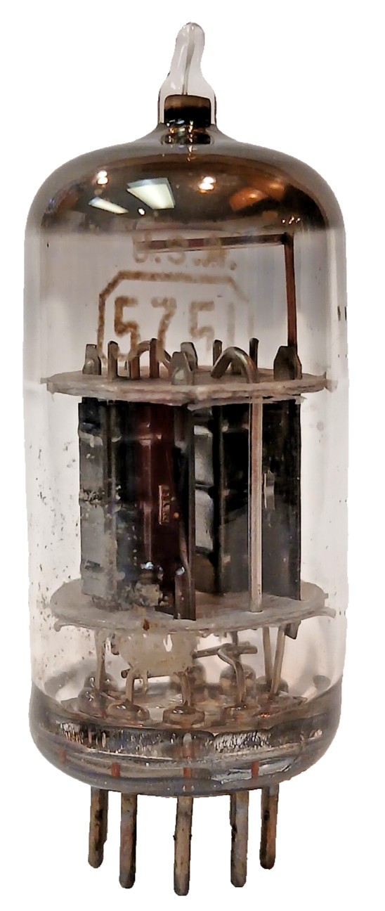 BALANCED GAIN (71.1, 71.6) RCA 5751 TUBE BLACK PLATE (LOWER GAIN 12AX7)