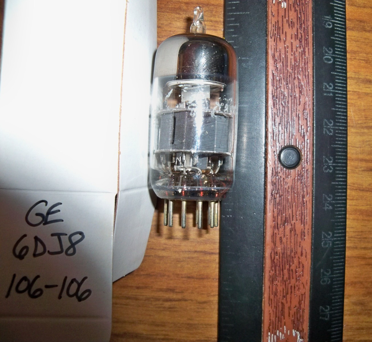 Strong GE Gray Plate SOLID O Getter 6DJ8 / ECC88 Tube – 106/106