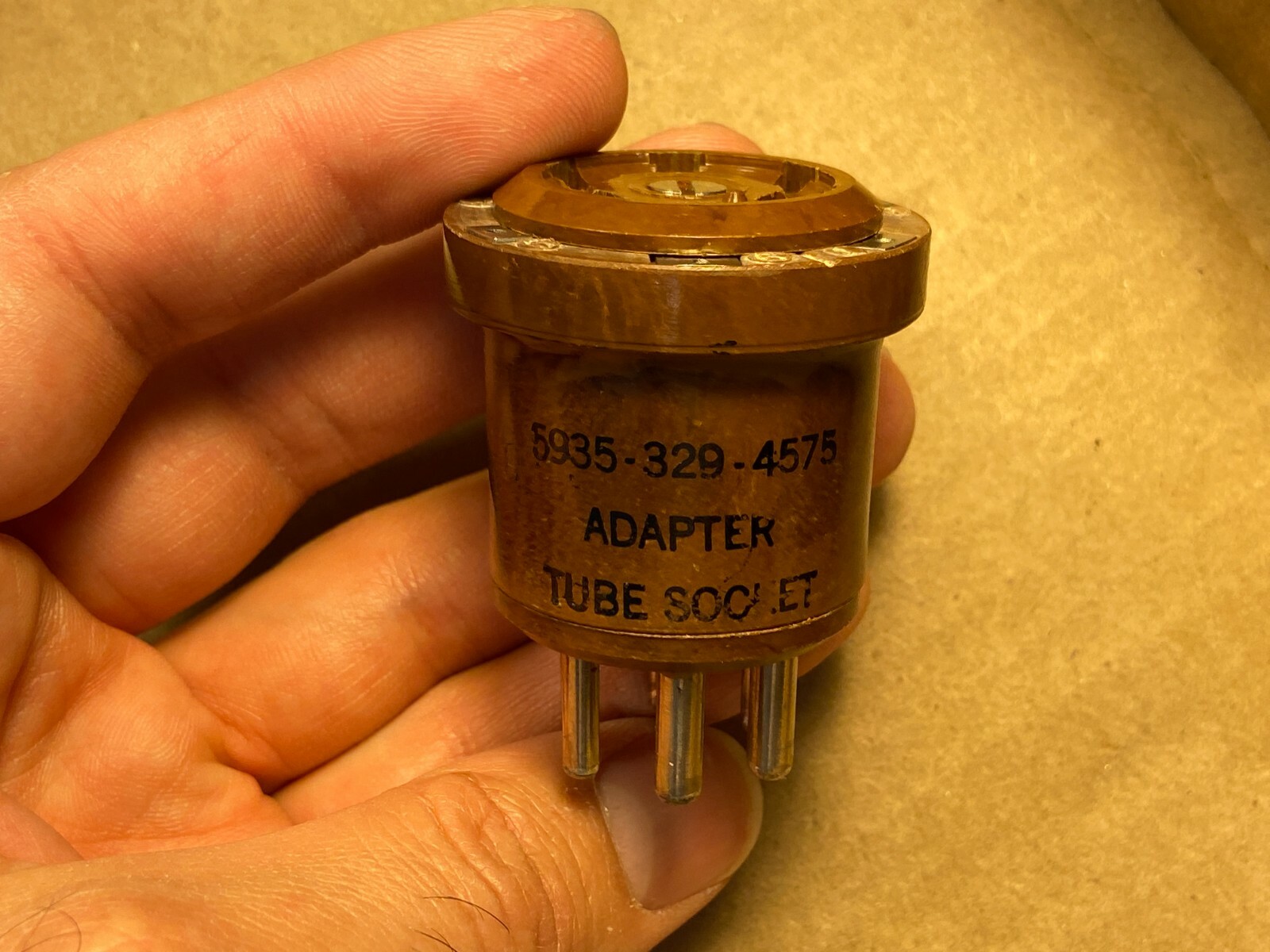 NOS Vintage Vector UX6 6-Pin Vacuum Tube Test Socket Adapter Beautiful (Qty)