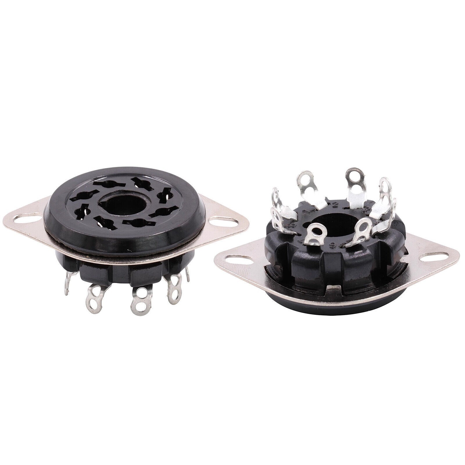 10 pcs S8WPF Octal Vacuum Tube Socket For KT88 6550 6SN7 EL34 Chassis Mount bX