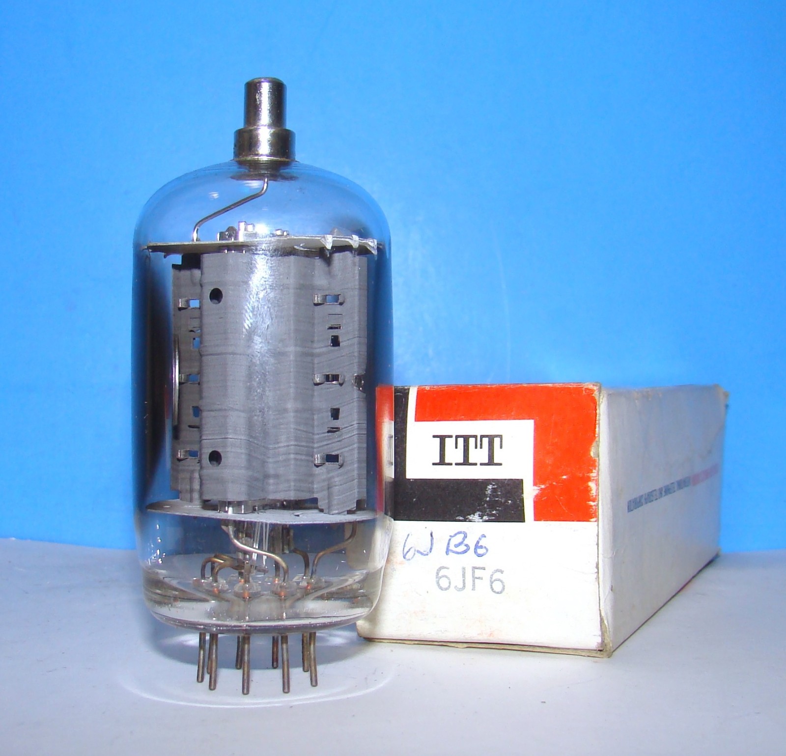 6JF6 ITT NOS electron radio audio amplifier vacuum tube valve tested 6JF6